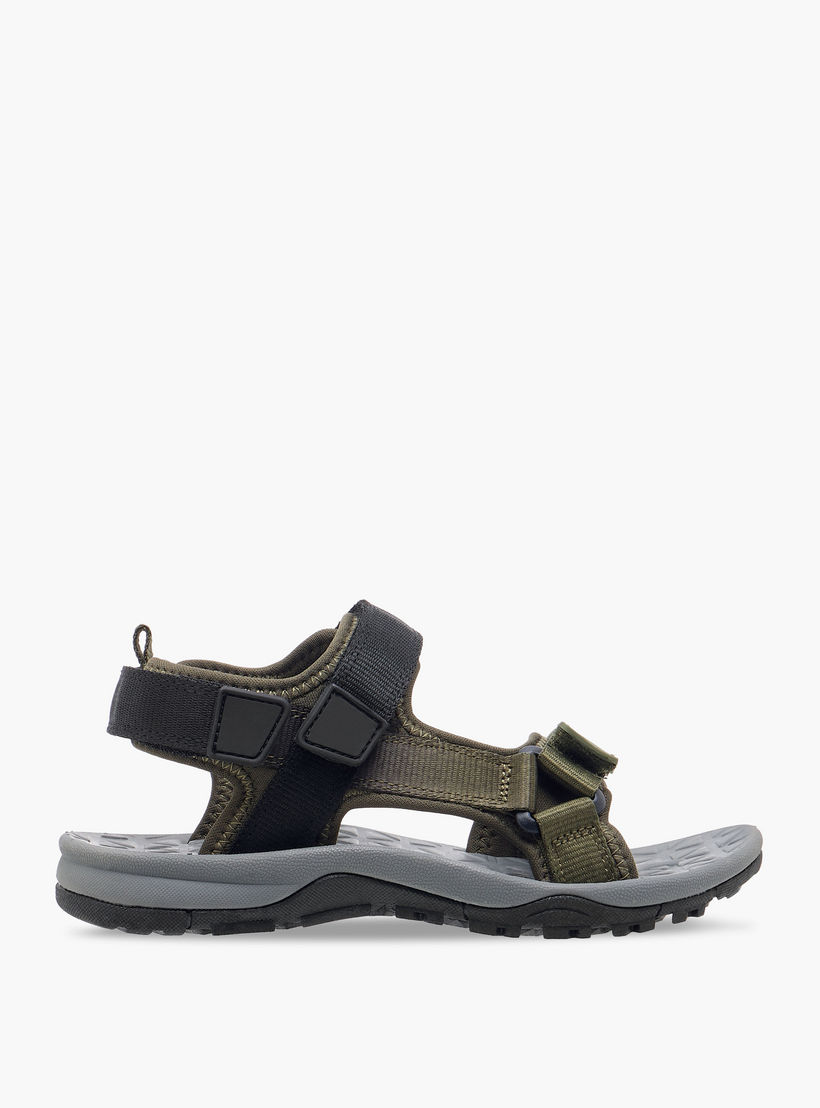 Mister Duchini Solid Strap Sandals with Hook and Loop Closure-boys-shoes-sandals-image-2