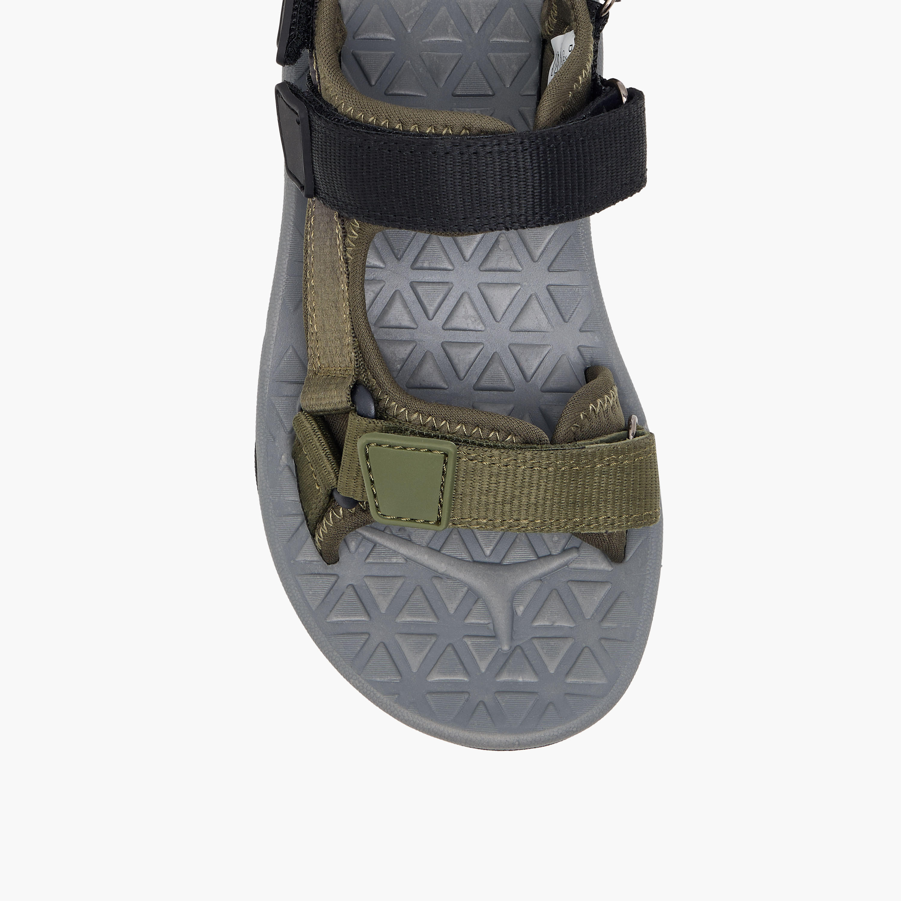 Mister Duchini Solid Strap Sandals with Hook and Loop Closure-boys-shoes-sandals-image-3