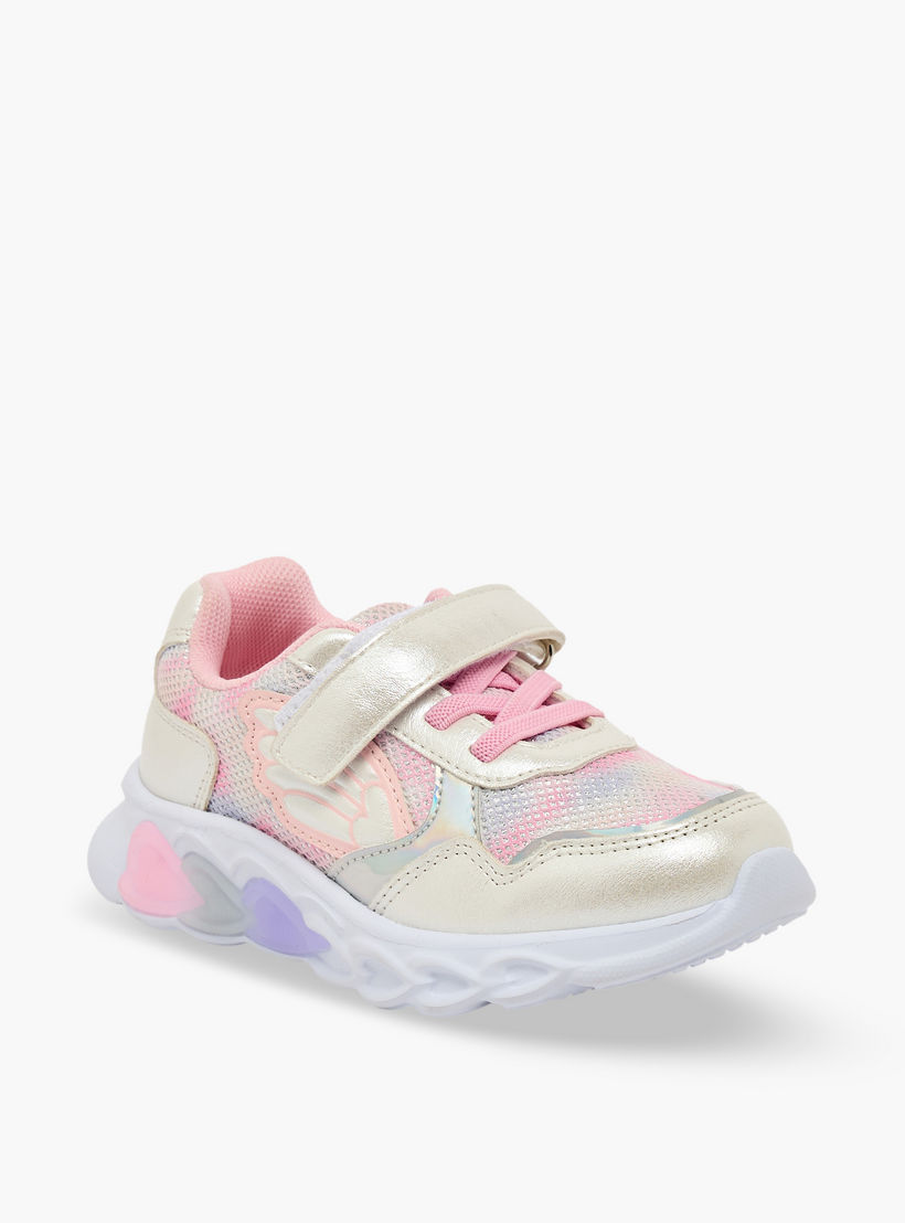 Juniors Girls Light-Up Hook & Loop Sneakers-girls-shoes-sneakers-image-2