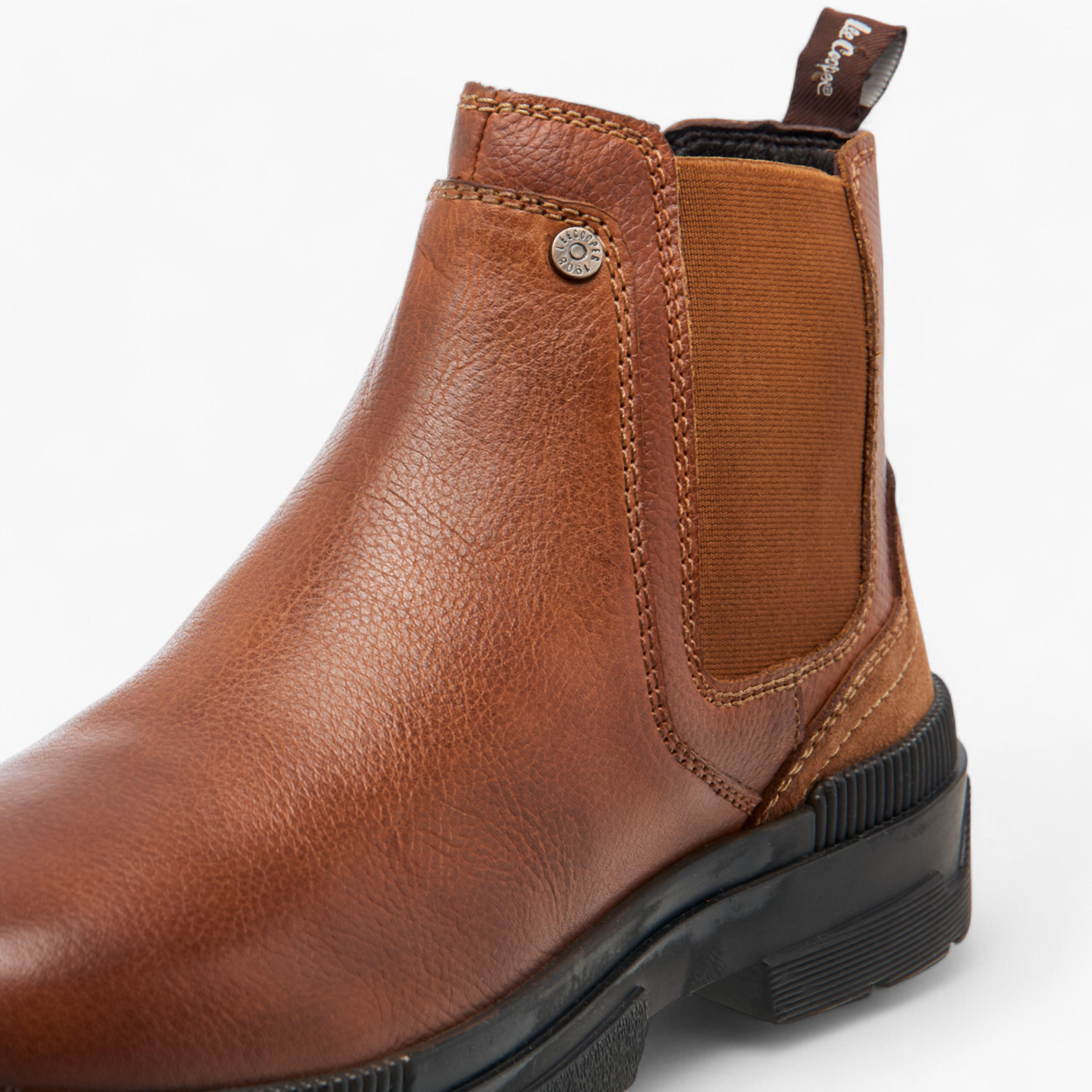 Lee Cooper Men's Solid Slip-On Chelsea Boots-men-shoes-boots-image-10