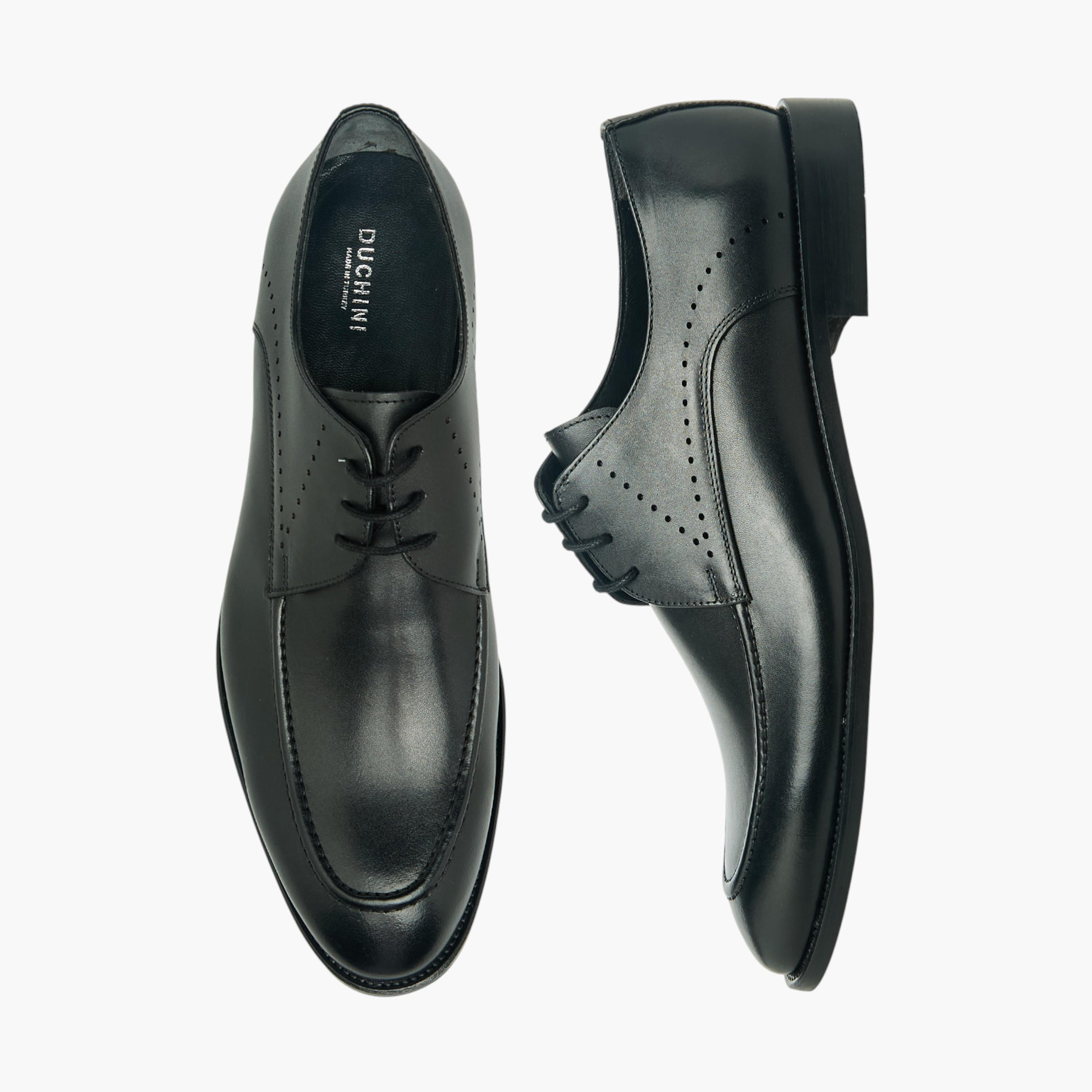 Duchini Men Genuine Leather Lace-Up Derby Shoes-men-shoes-formalshoes-image-1
