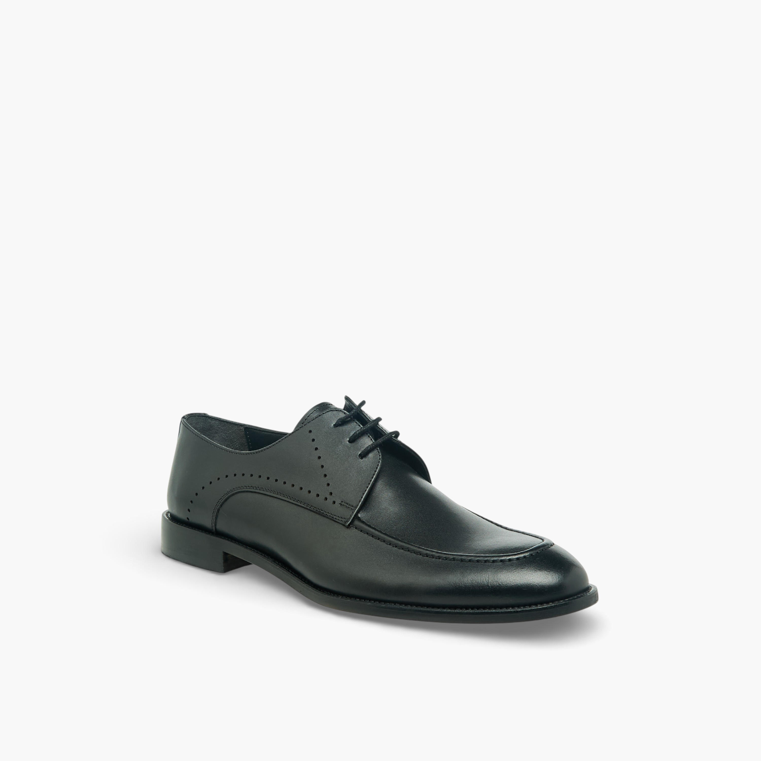 Duchini Men Genuine Leather Lace-Up Derby Shoes-men-shoes-formalshoes-image-2