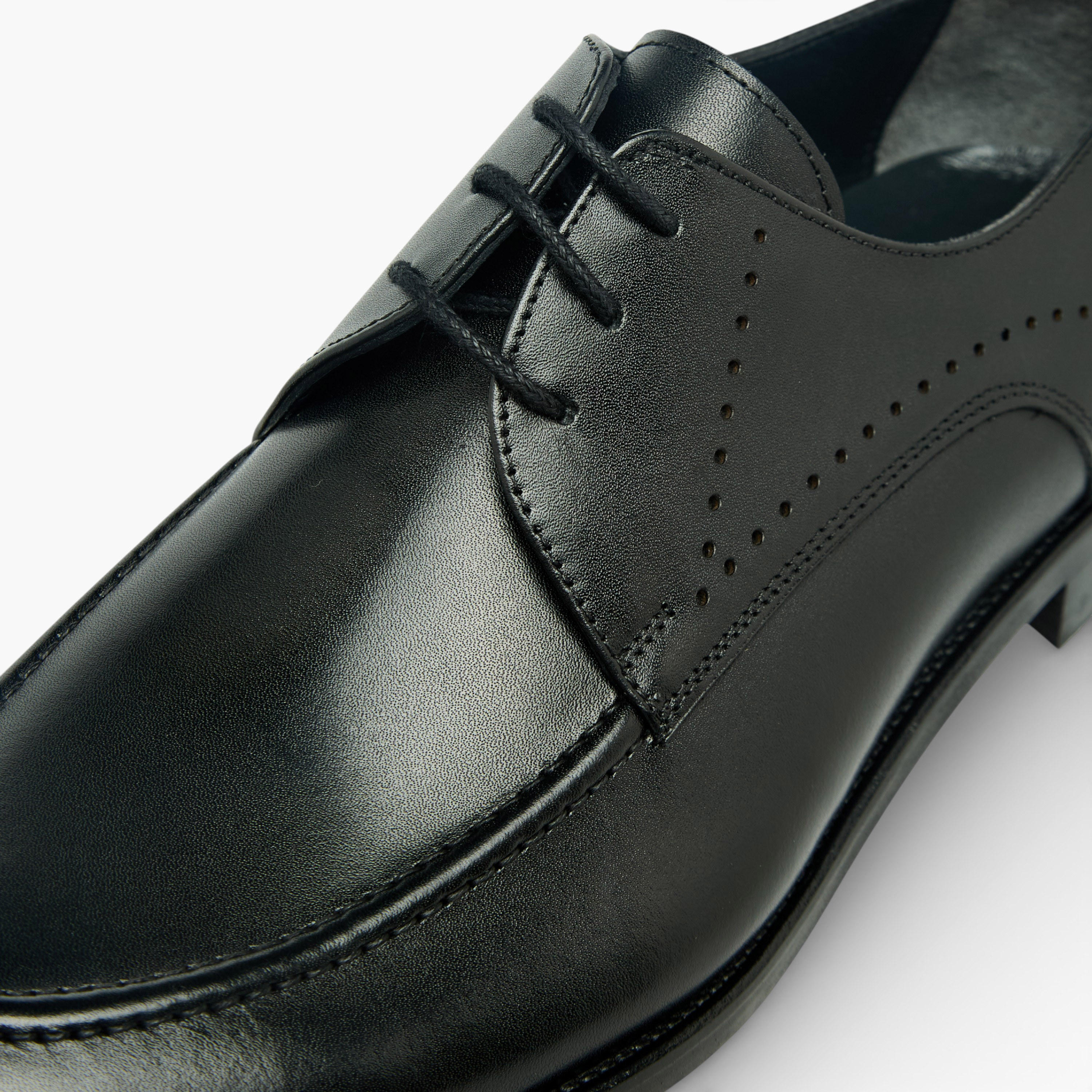 Duchini Men Genuine Leather Lace-Up Derby Shoes-men-shoes-formalshoes-image-4