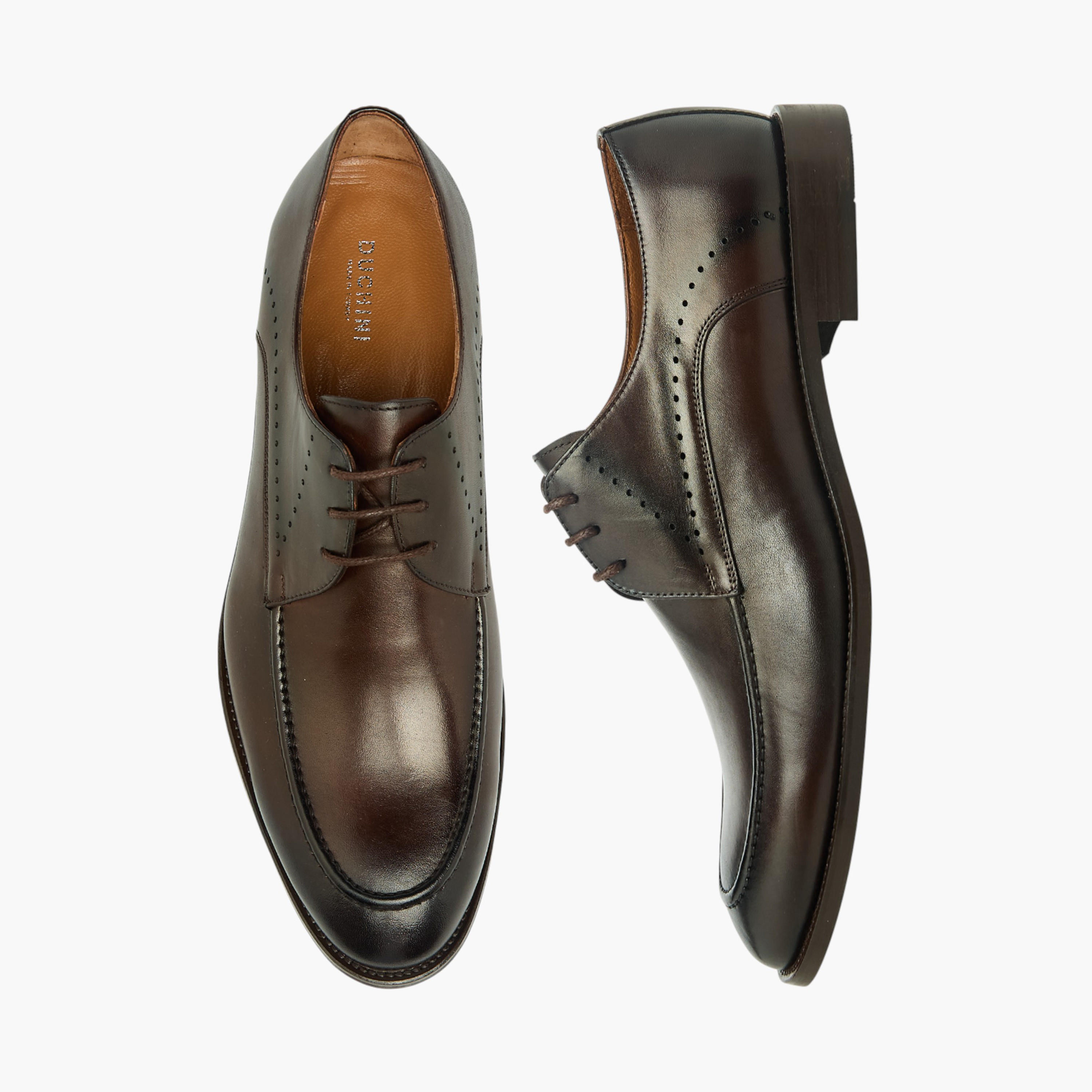 Duchini Men Genuine Leather Lace-Up Derby Shoes-men-shoes-formalshoes-image-1
