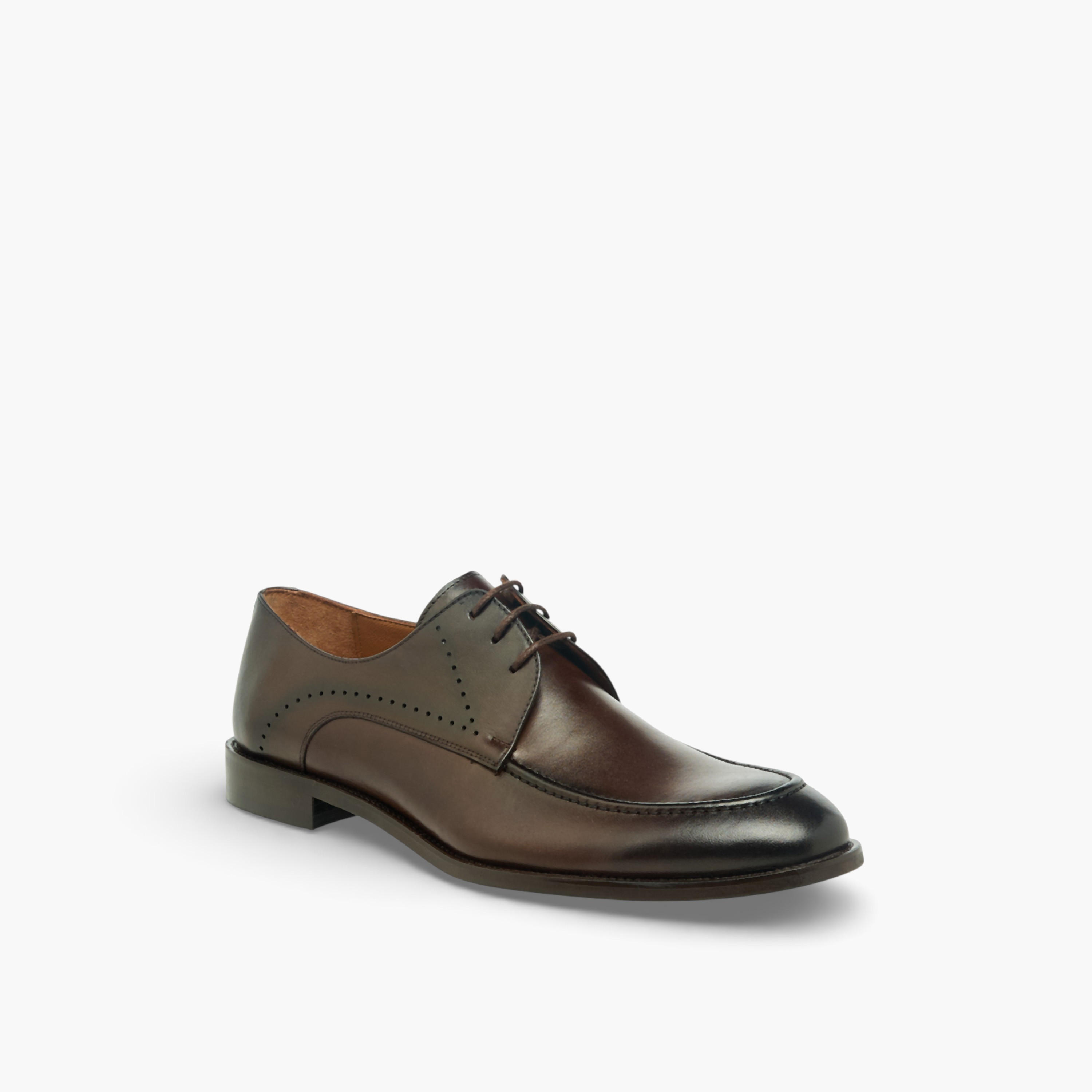 Duchini Men Genuine Leather Lace-Up Derby Shoes-men-shoes-formalshoes-image-2
