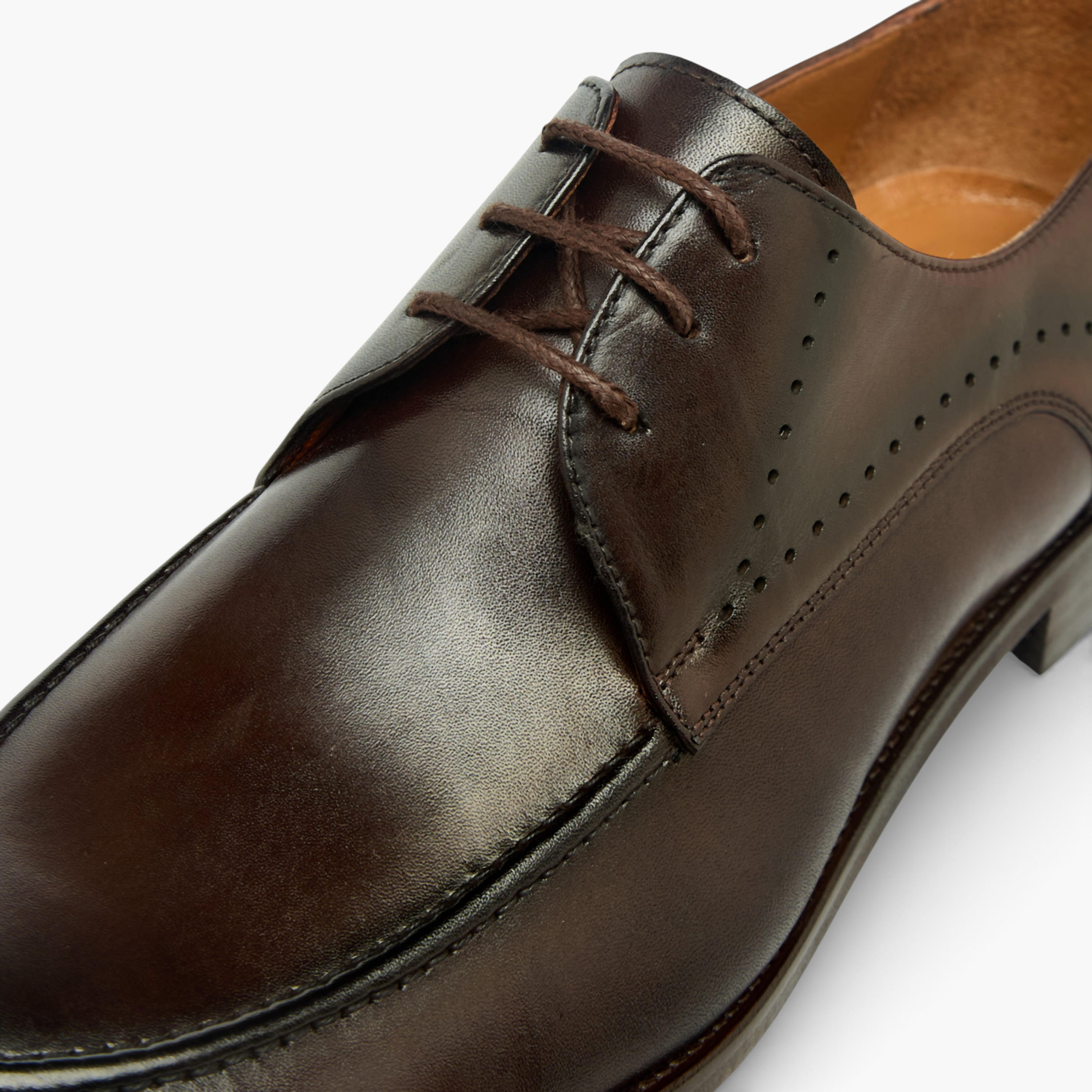 Duchini Men Genuine Leather Lace-Up Derby Shoes-men-shoes-formalshoes-image-4