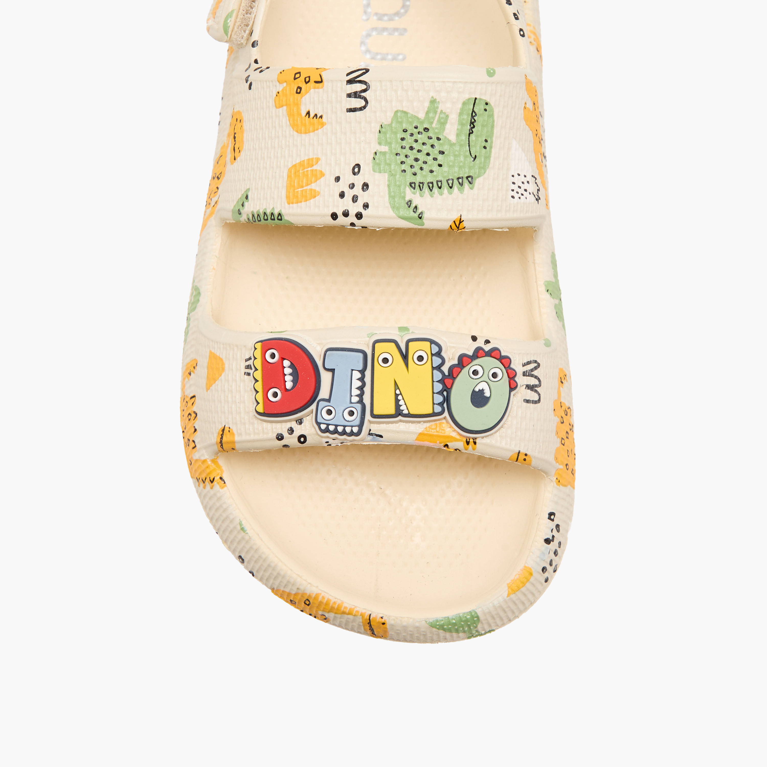 Aqua Boys Dinosaur Print Hook & Loop Sandals-boys-shoes-sandals-image-4