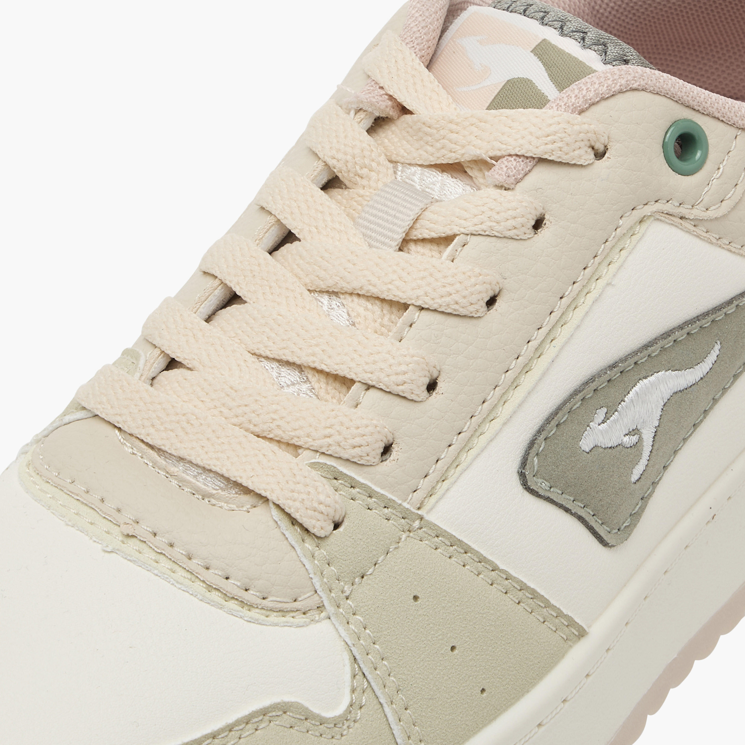 KangaROOS Women's Panelled Sneakers with Lace-Up Closure-women-shoes-sneakers-image-4
