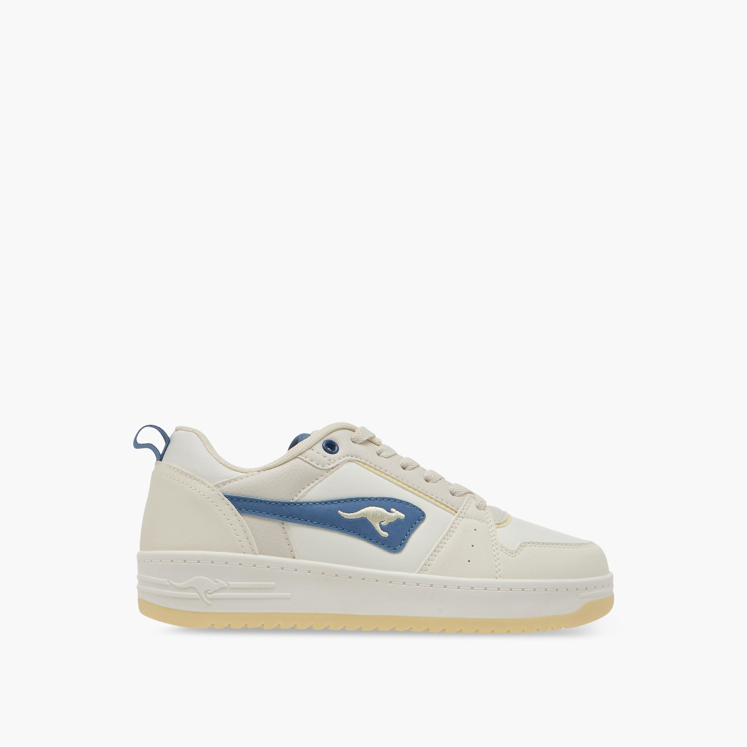 KangaROOS Women's Panelled Sneakers with Lace-Up Closure-women-shoes-sneakers-image-3