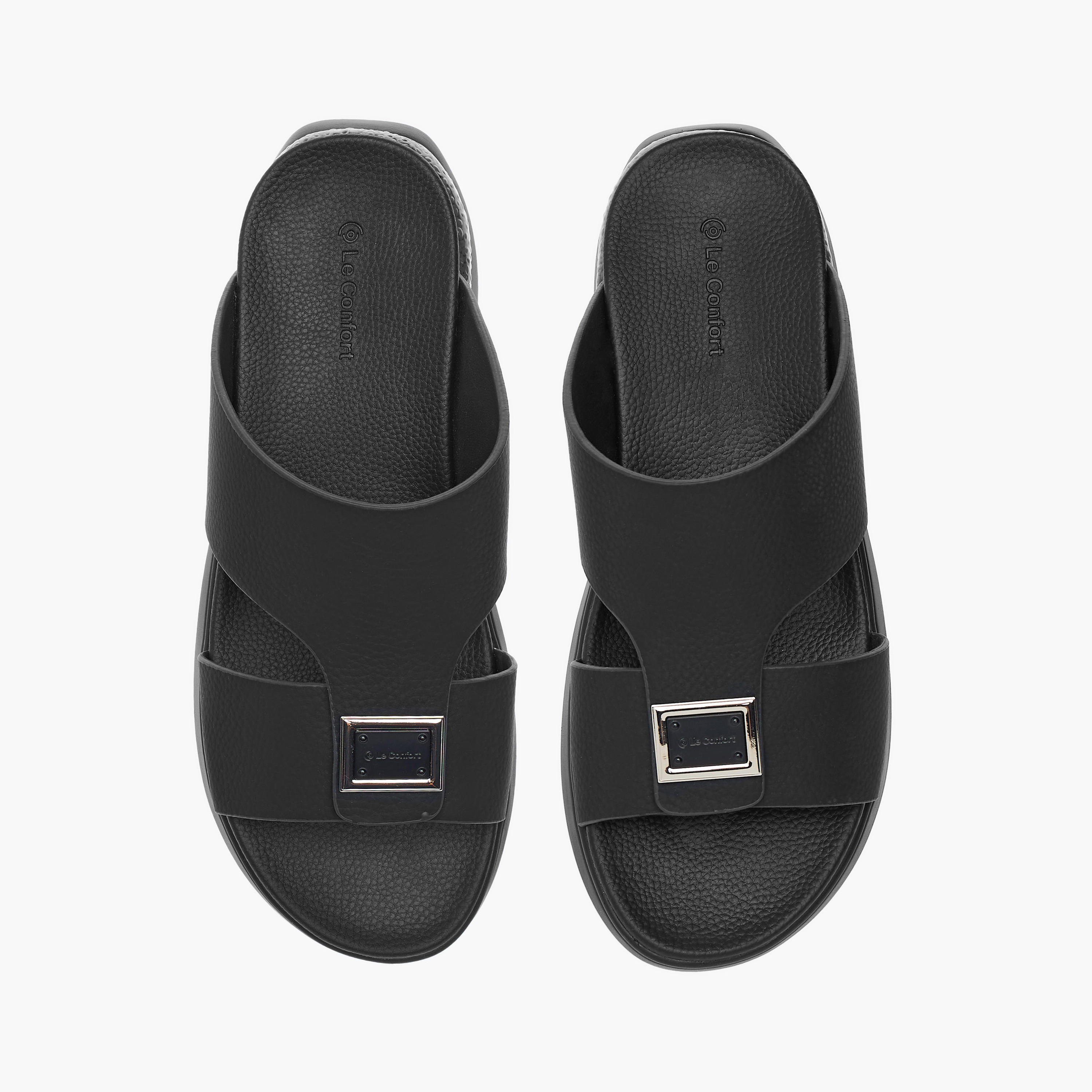 صندل مريح سهل الارتداء بزينة معدنية من لو كونفورت-men-shoes-sandals-image-1