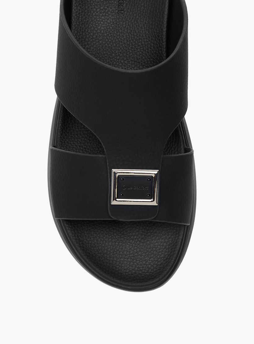 صندل مريح سهل الارتداء بزينة معدنية من لو كونفورت-men-shoes-sandals-image-3