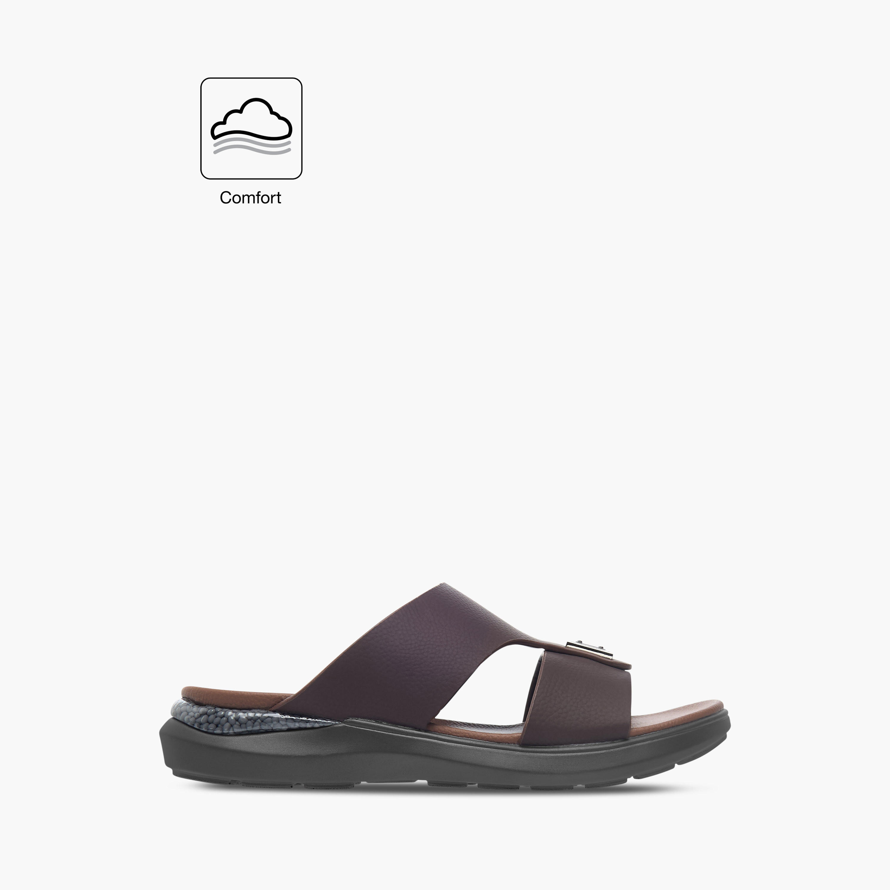 صندل مريح سهل الارتداء بزينة معدنية من لو كونفورت-men-shoes-sandals-image-2