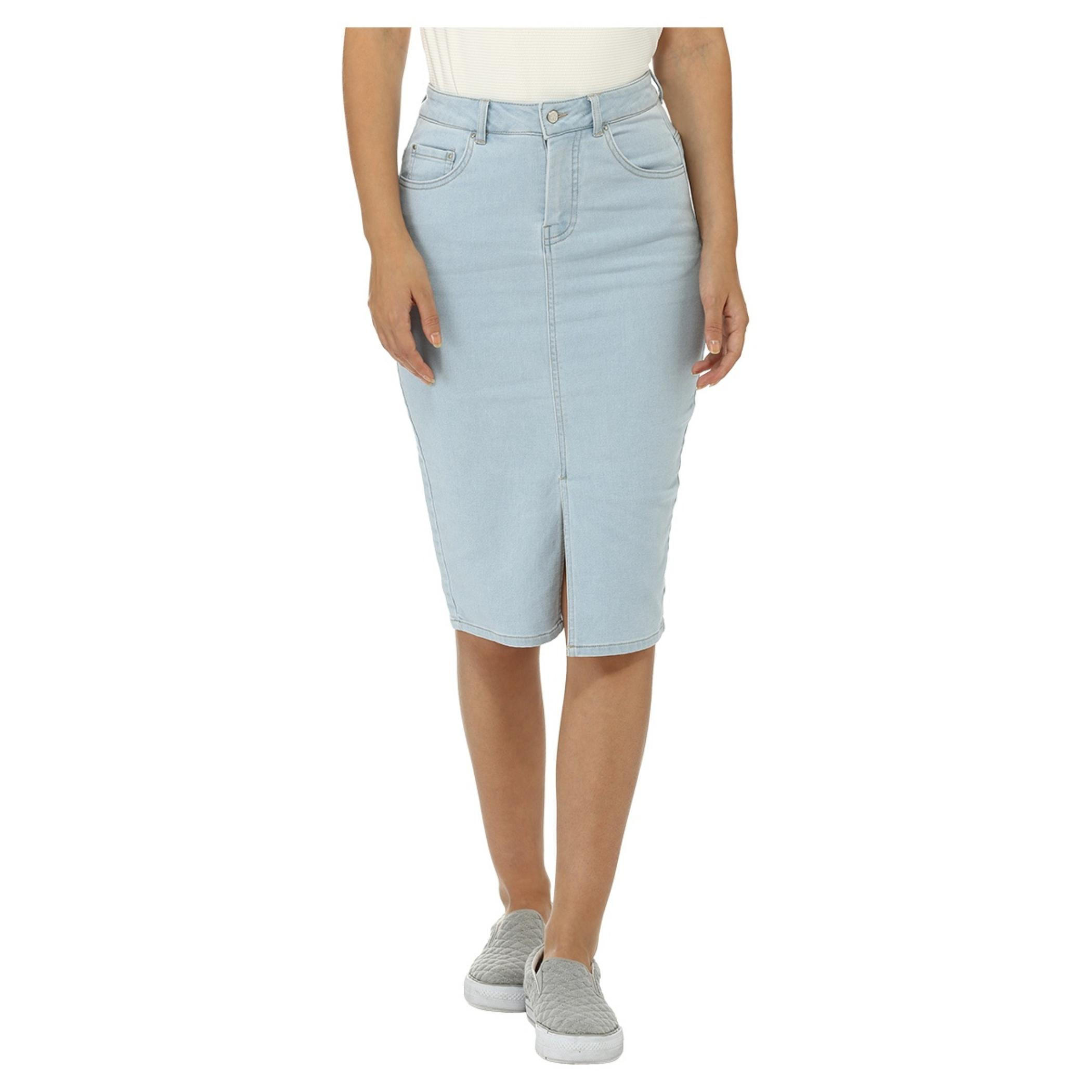 Lee Cooper Denim Pencil Skirt-women-clothing-bottoms-skirts-image-1