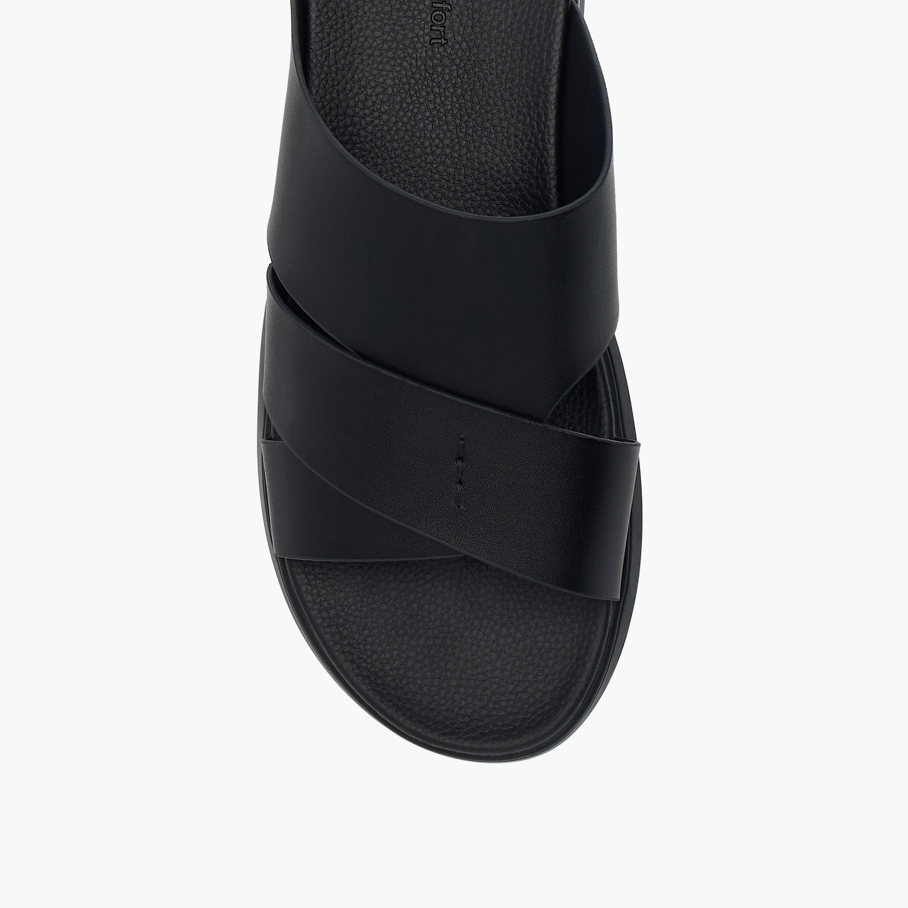 صندل مريح سادة سهل الارتداء بحزام متقاطع من لو كونفورت-men-shoes-sandals-image-3