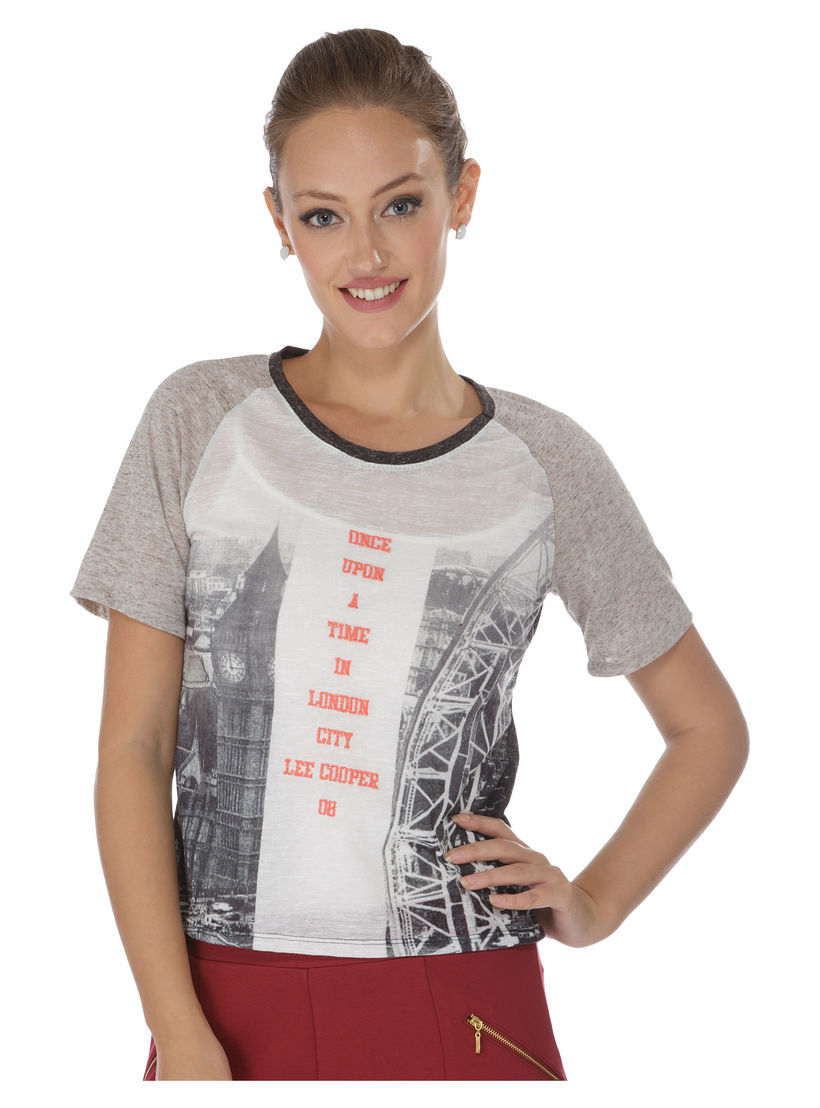 Lee Cooper Printed T-shirt-women-clothing-tshirts-image-1