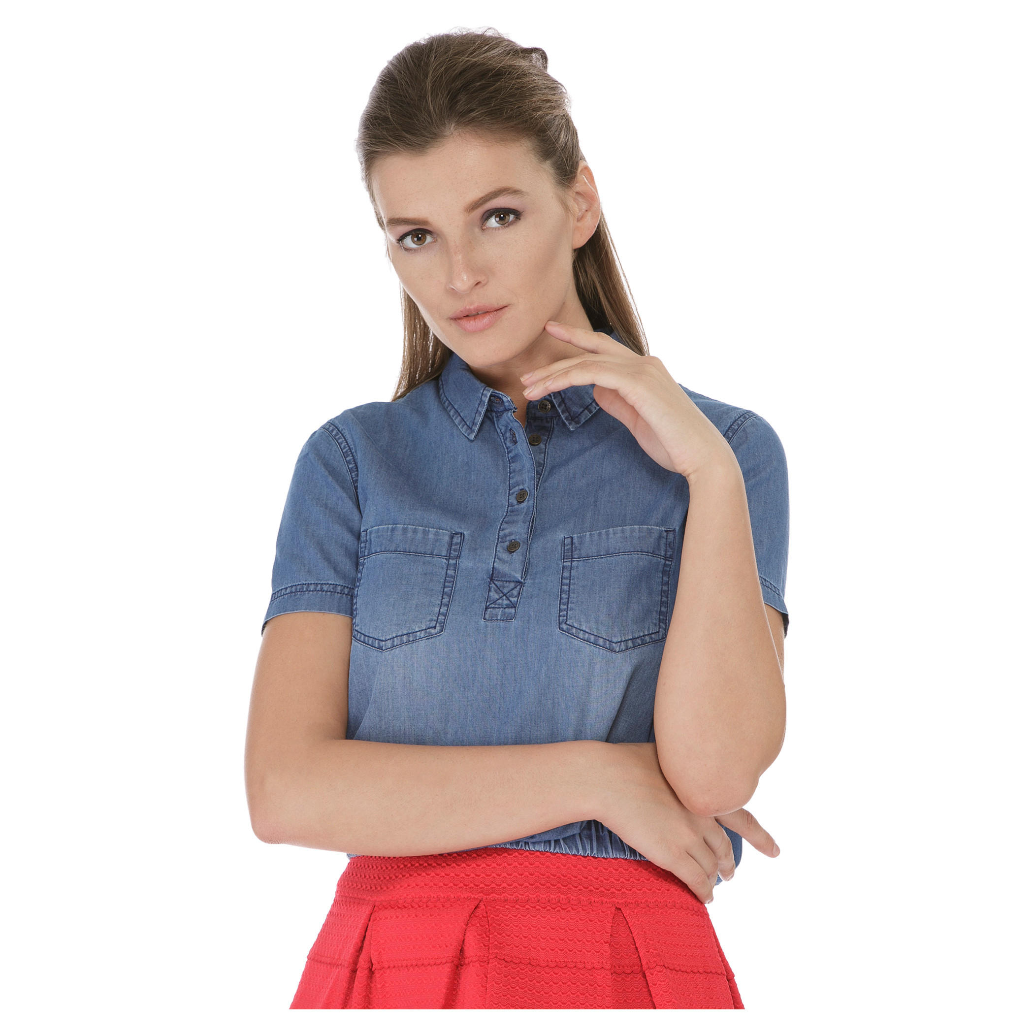 Lee Cooper Solid Colour Top-women-clothing-shirtsandblouses-blouses-image-1