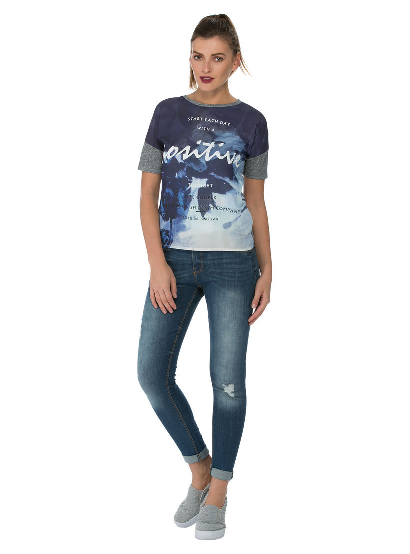 Lee Cooper Printed T-shirt-women-clothing-tshirts-image-1
