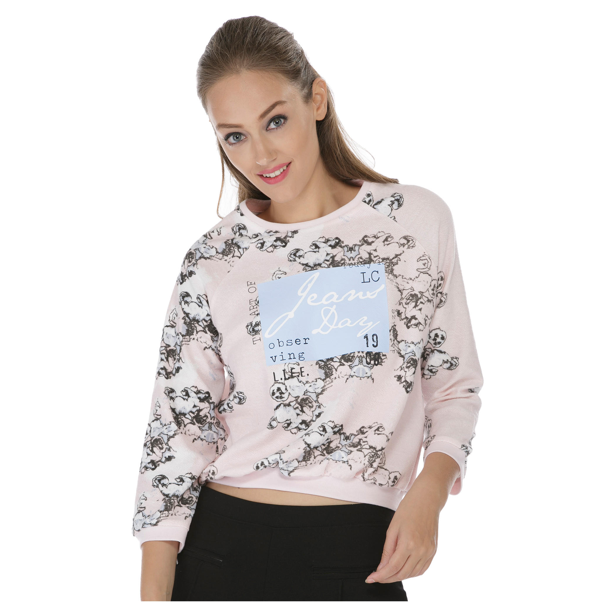 Lee Cooper Printed Sweat Shirt-women-winterwear-hoodiesandsweatshirts-sweatshirts-image-1