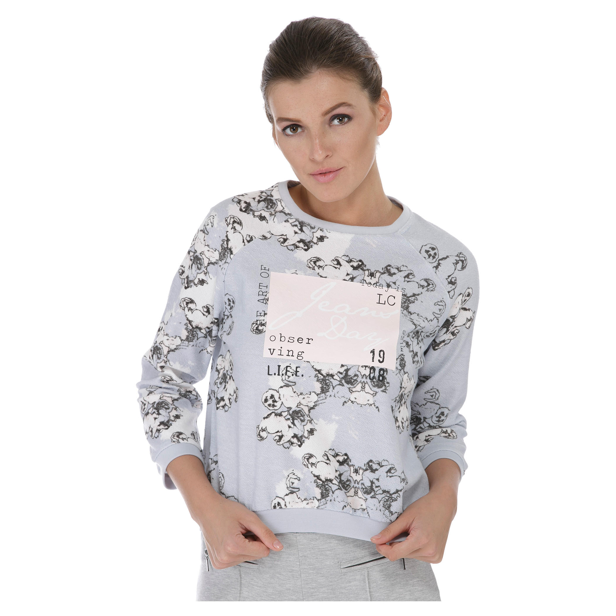 Lee Cooper Long Sleeves Sweat Shirt-women-winterwear-hoodiesandsweatshirts-sweatshirts-image-1