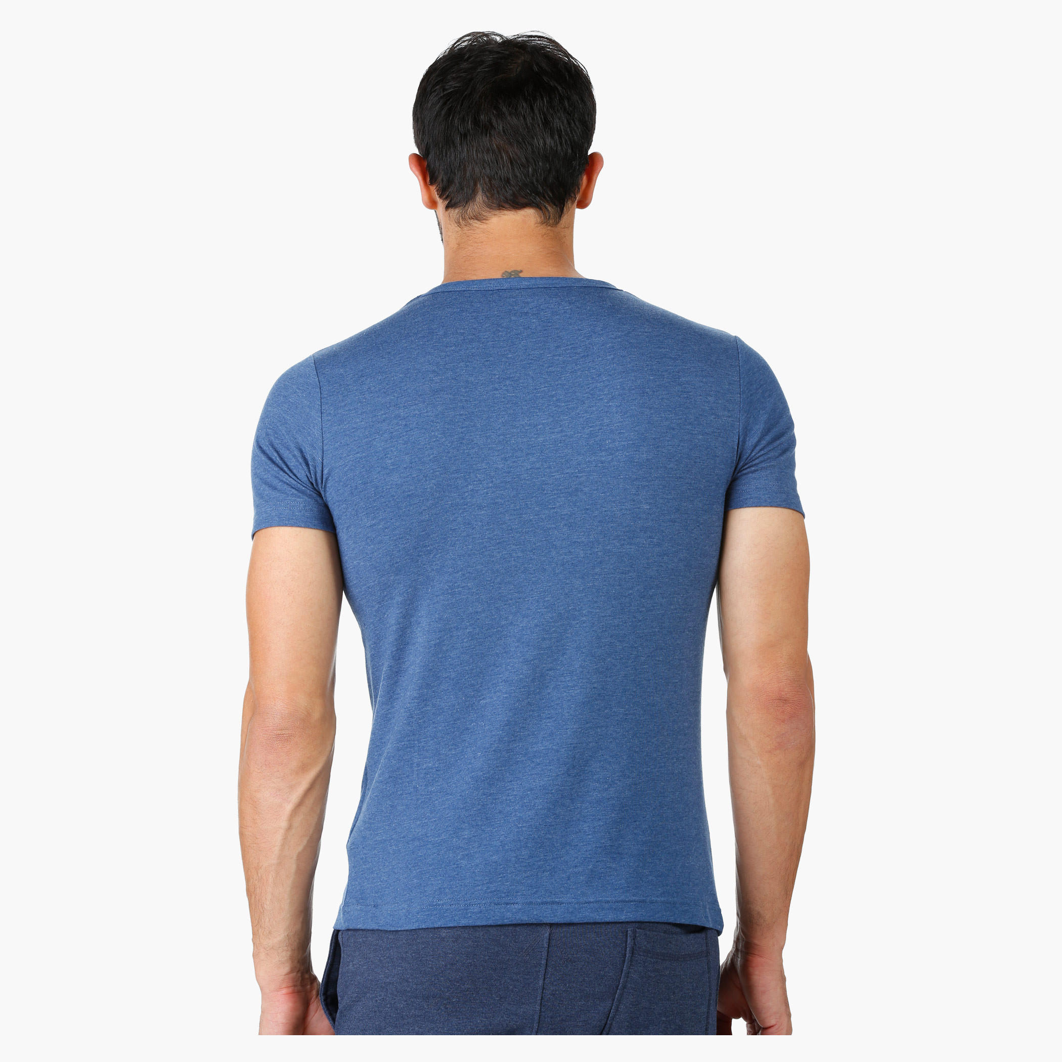 Lee Cooper Printed Muscle T-Shirt with Crew Neck and Short Sleeves-men-clothing-tshirtsandpolos-tshirts-image-2