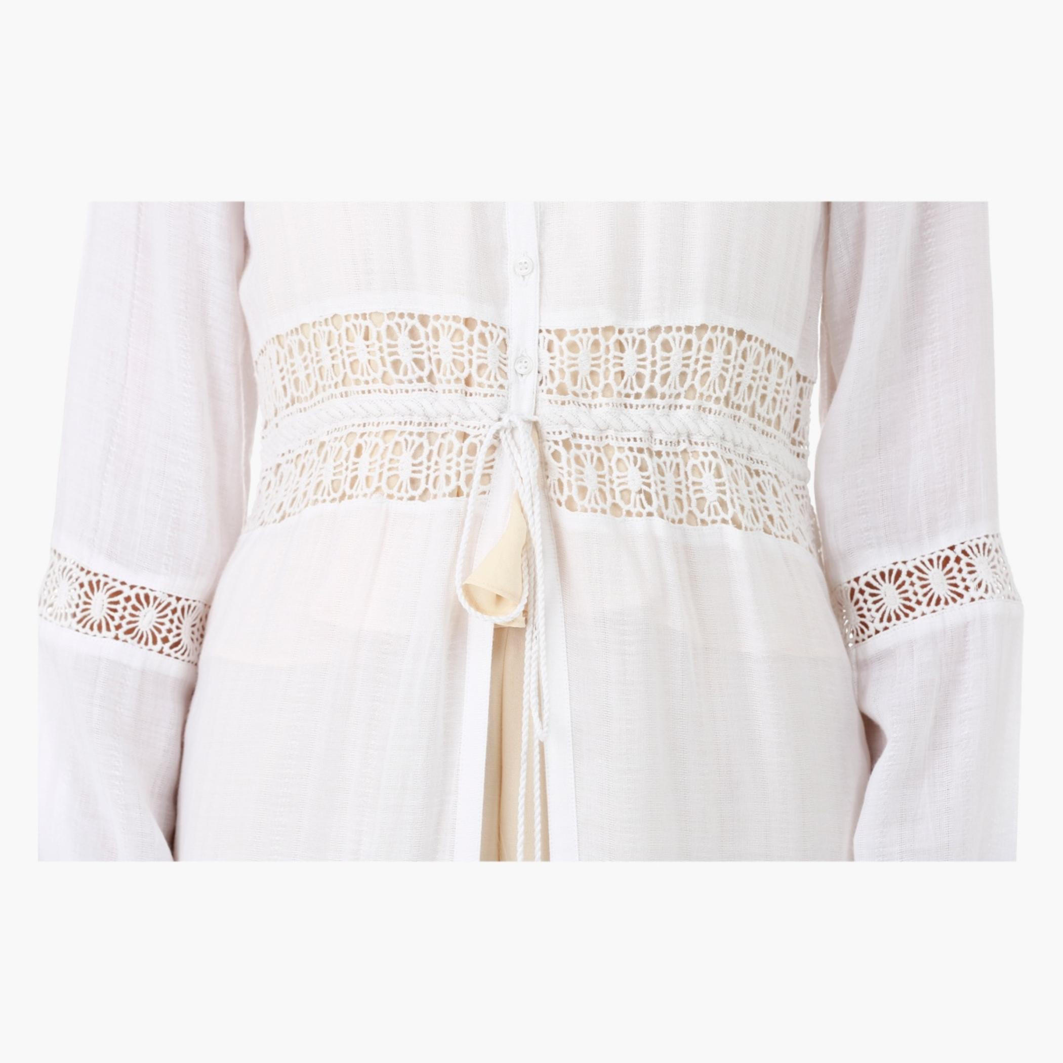 Lee Cooper Maxi Dress with Long Sleeves and Lace Inserts in Regular Fit-women-clothing-dresses-image-4