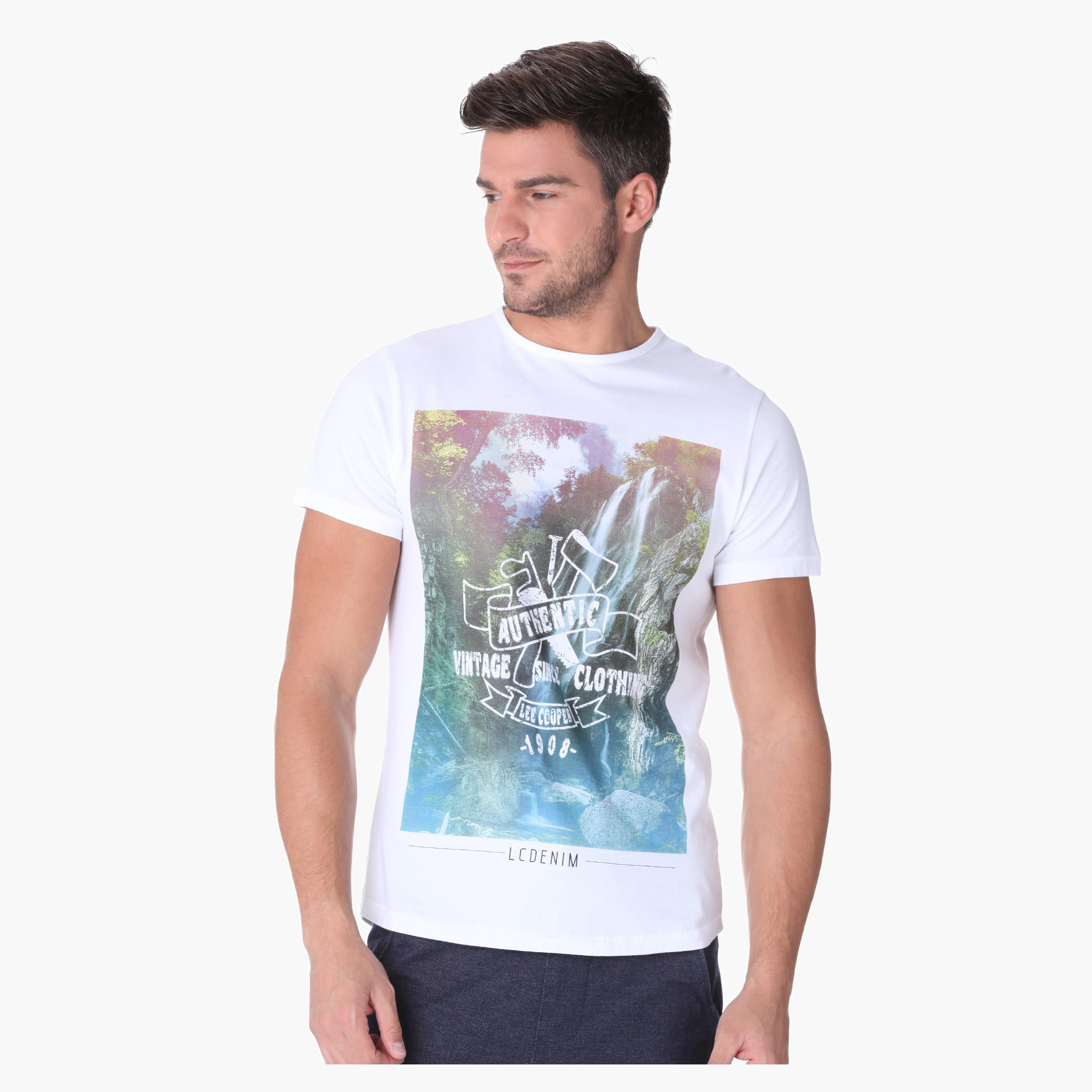 Lee Cooper Graphic Printed T-shirt-men-clothing-tshirtsandpolos-tshirts-image-1
