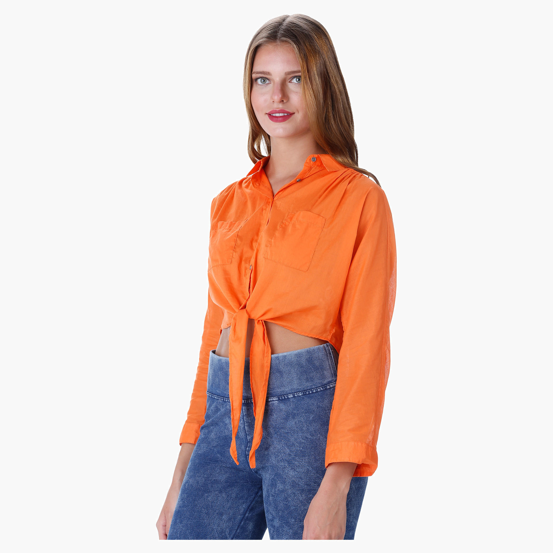 Lee Cooper Solid Colour Top-women-clothing-shirtsandblouses-blouses-image-3