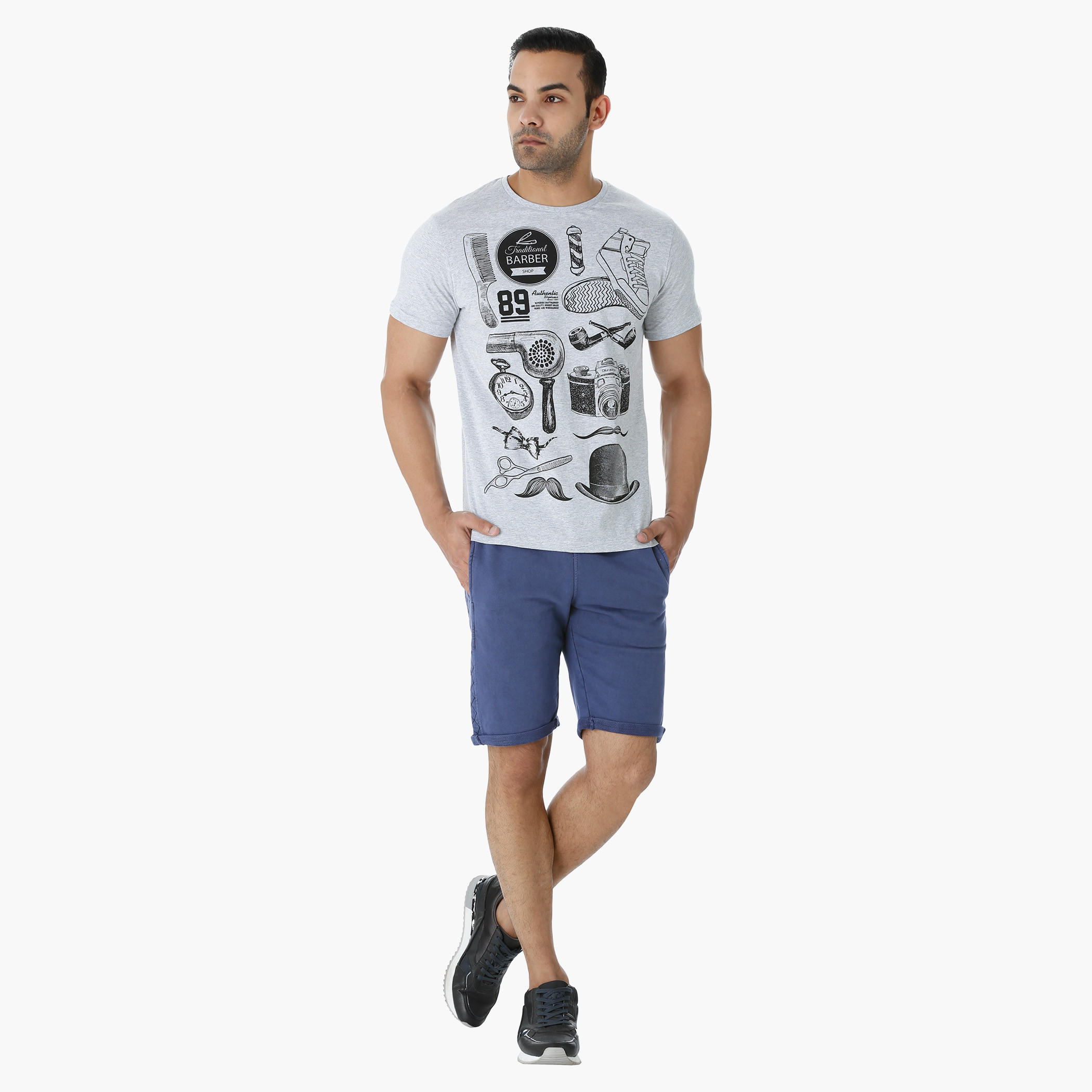 Lee Cooper Cotton Shorts in Regular Fit-men-clothing-bottoms-shorts-image-5
