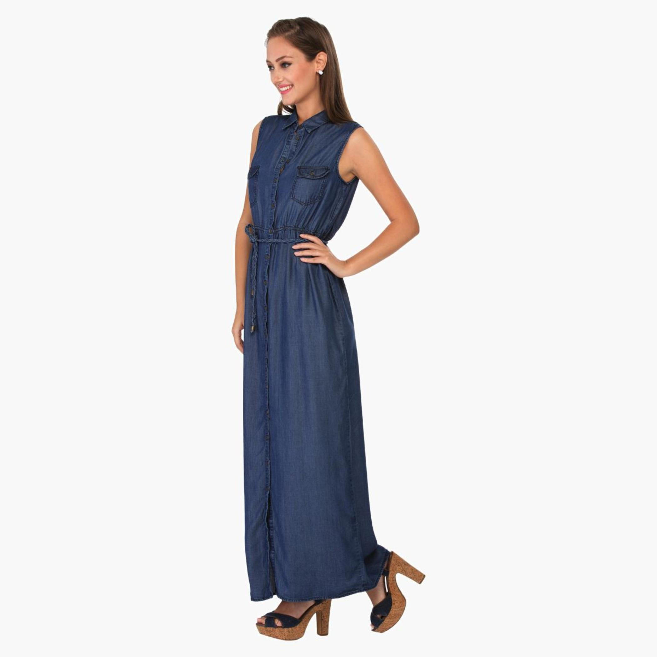 Lee Cooper Denim Maxi Dress-women-clothing-dresses-image-3