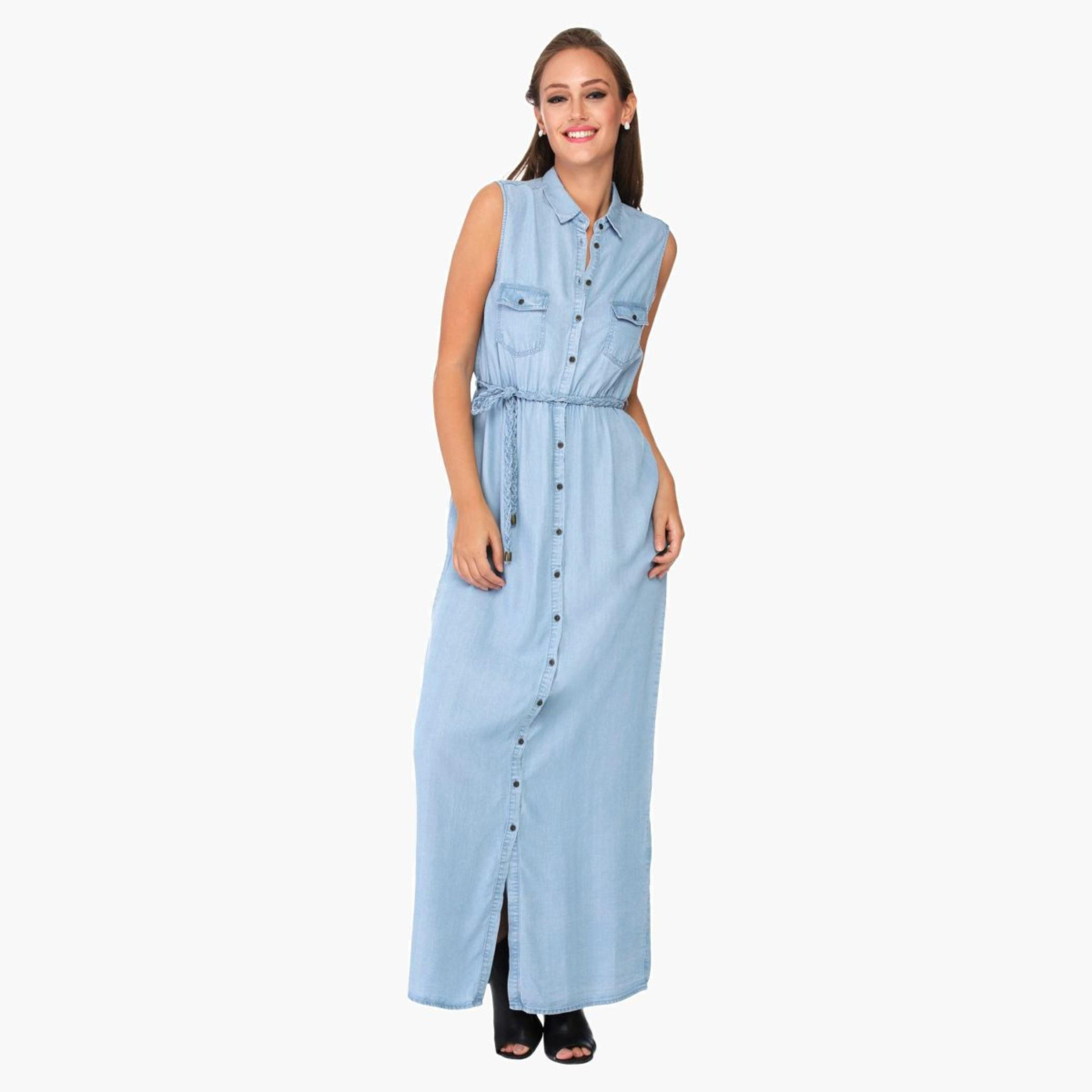 Lee Cooper Denim Maxi Dress-women-clothing-dresses-image-5