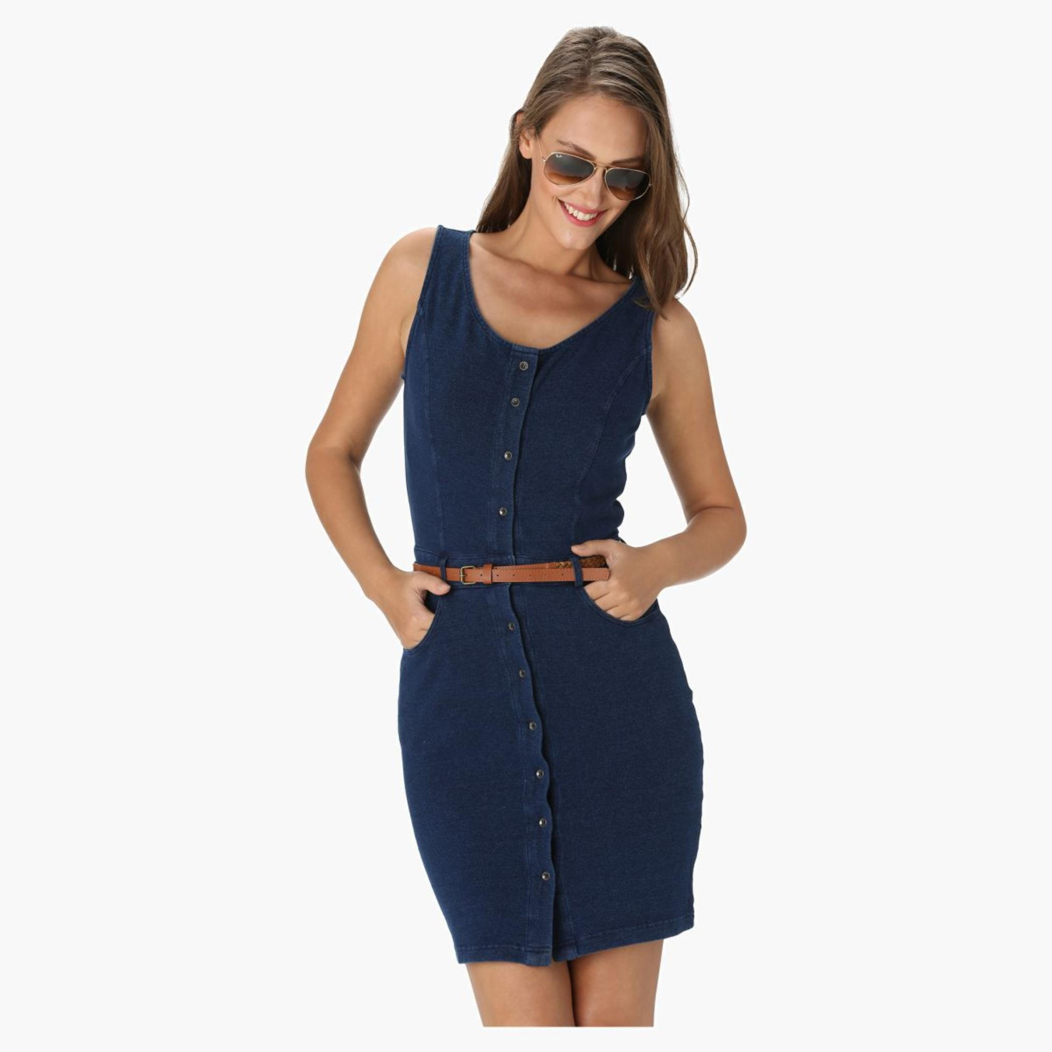 Lee Cooper Denim Dress-women-clothing-dresses-image-1