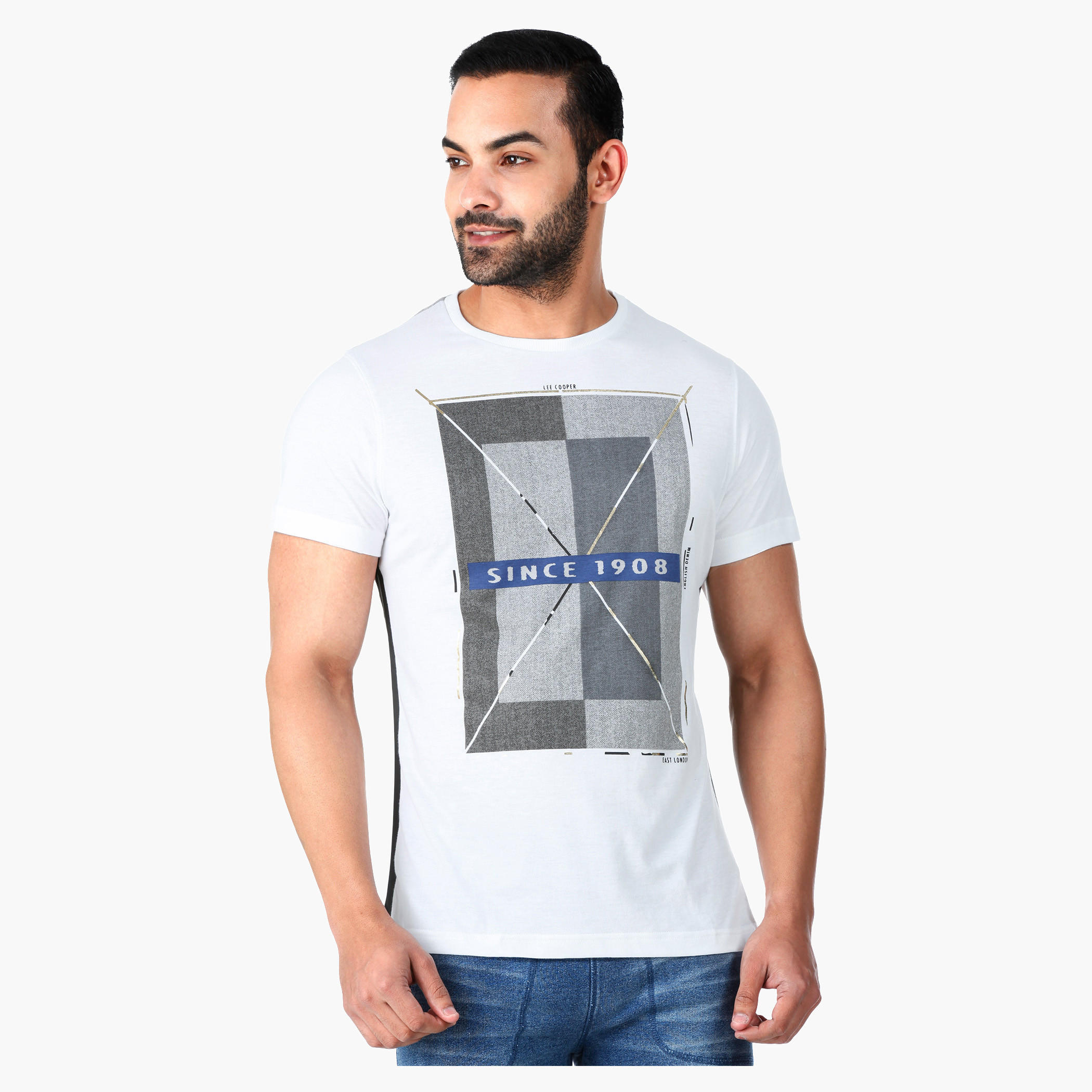 Lee Cooper Printed T-Shirt with Short Sleeves in Regular Fit-men-clothing-tshirtsandpolos-tshirts-image-1