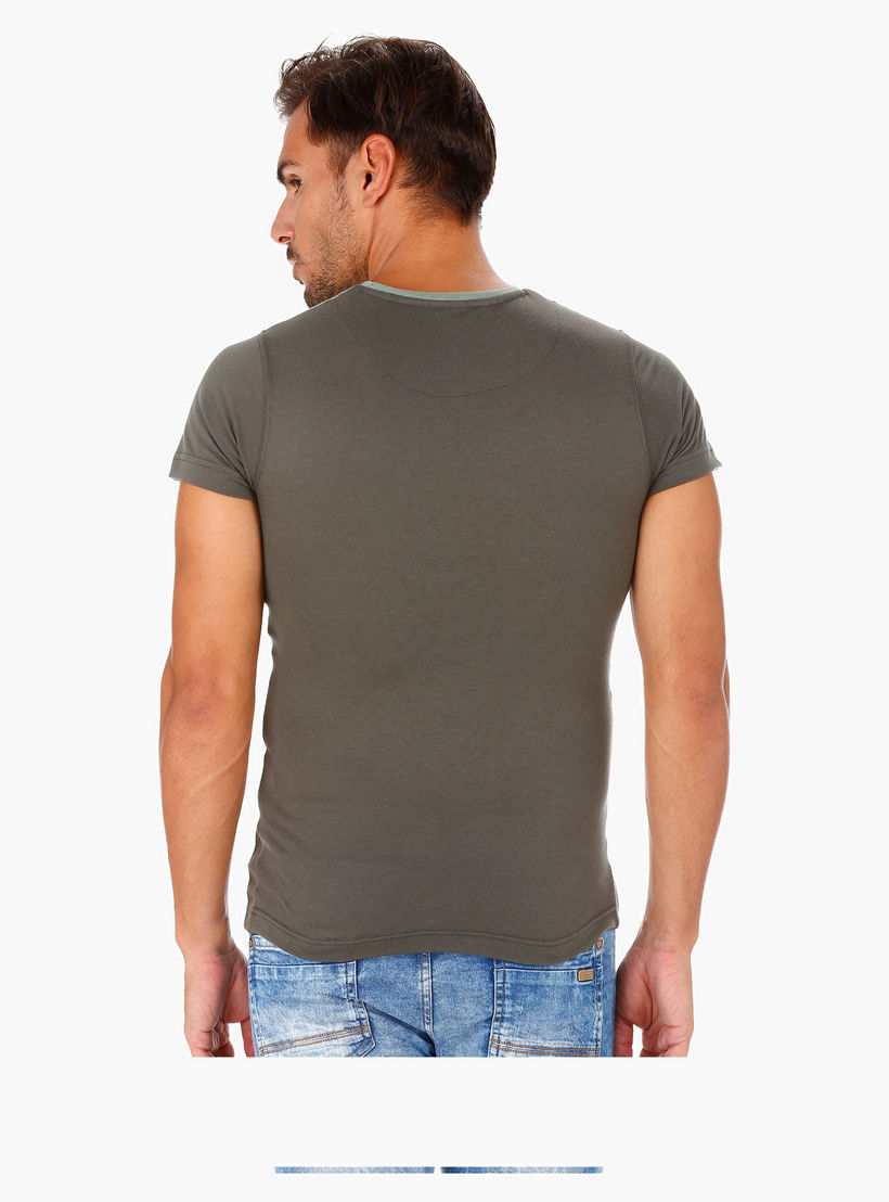 Lee Cooper Printed T-Shirt with Short Sleeves-men-clothing-tshirtsandpolos-tshirts-image-4