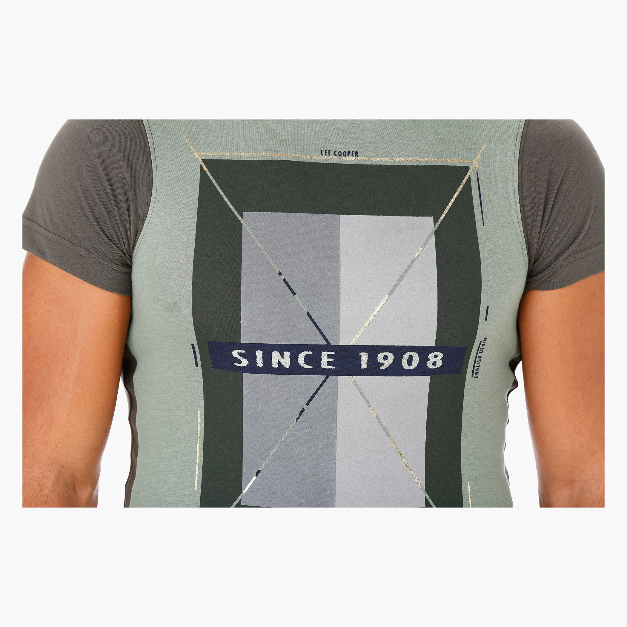 Lee Cooper Printed T-Shirt with Short Sleeves-men-clothing-tshirtsandpolos-tshirts-image-2
