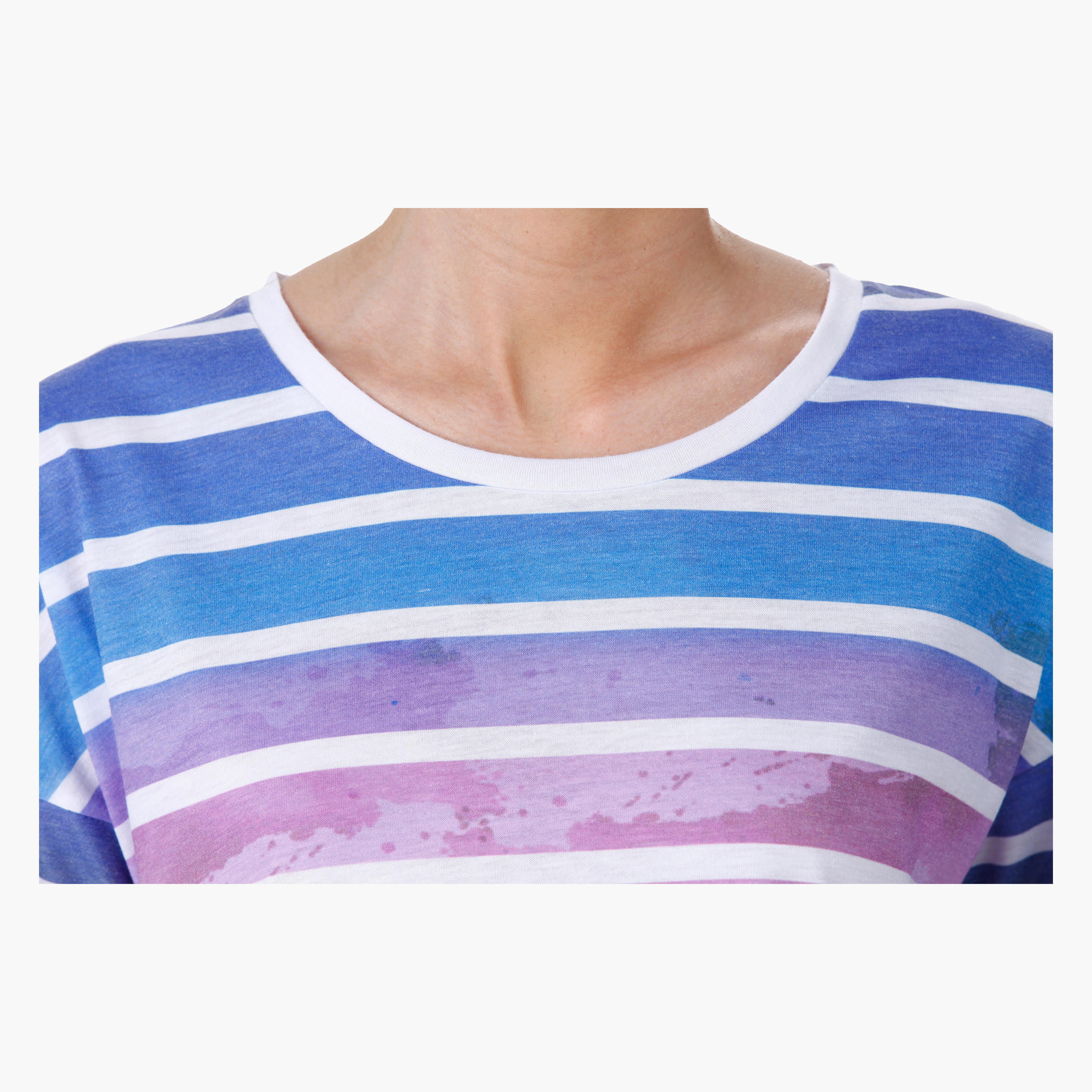 Printed A-Line T-Shirt with Short Sleeves in Regular Fit-women-clothing-tshirts-image-4