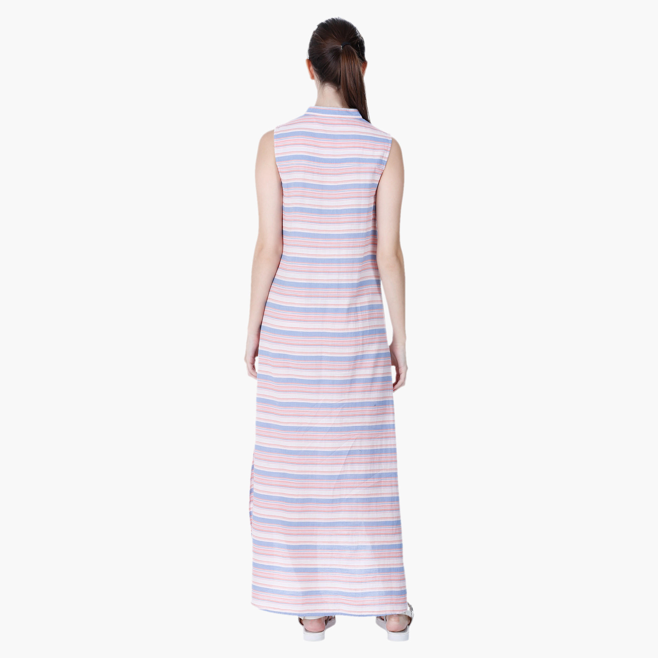 Lee Cooper Mandarin Neck Printed Dress-women-clothing-dresses-image-2