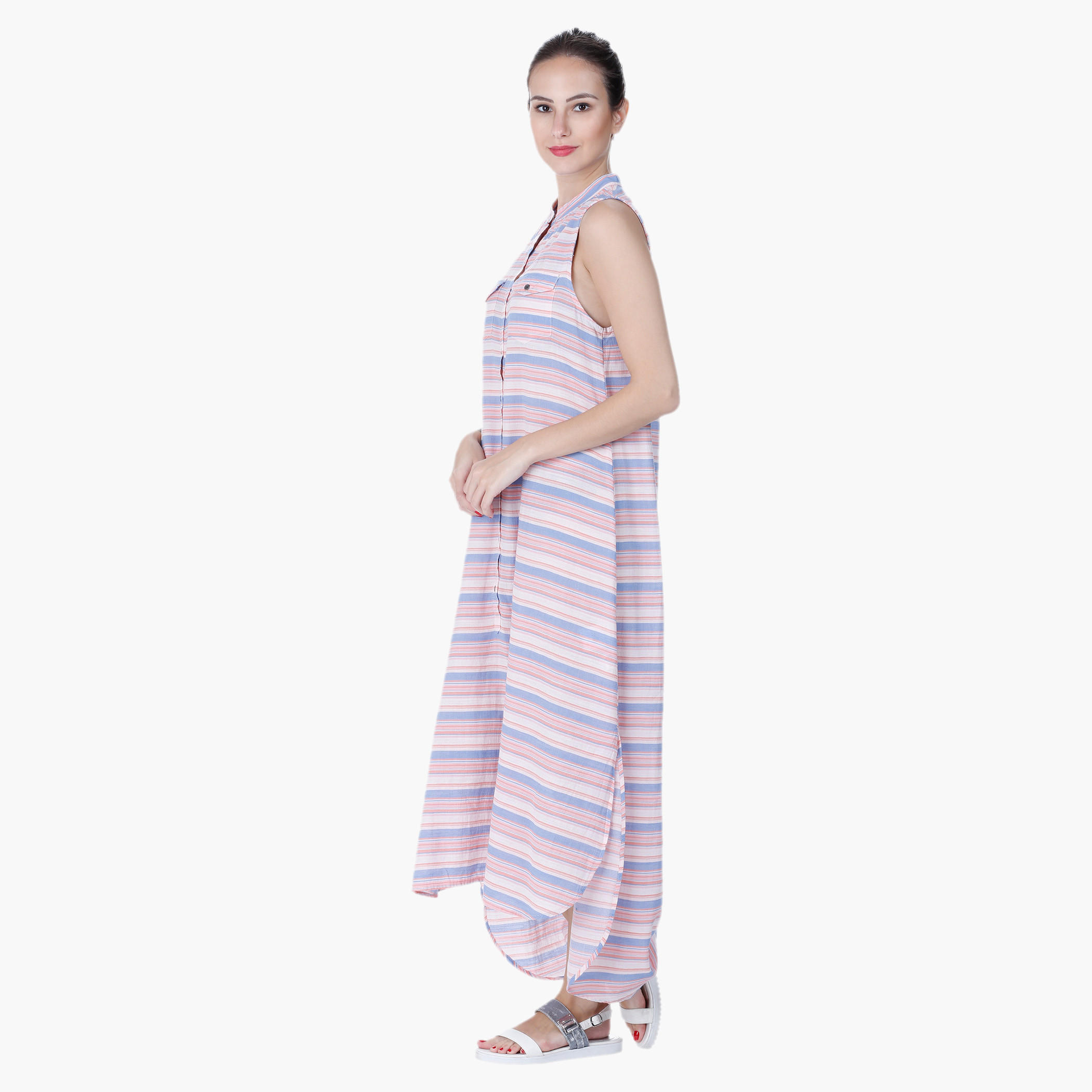 Lee Cooper Mandarin Neck Printed Dress-women-clothing-dresses-image-3