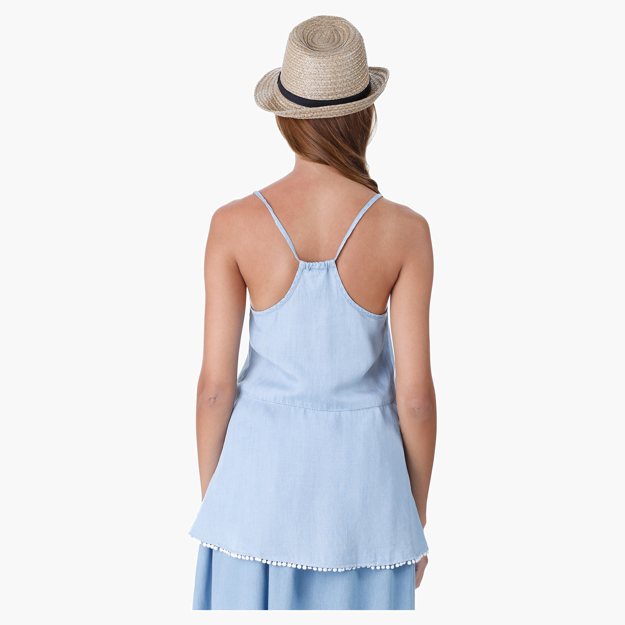 Lee Cooper Solid Colour Peplum Top-women-clothing-shirtsandblouses-blouses-image-2