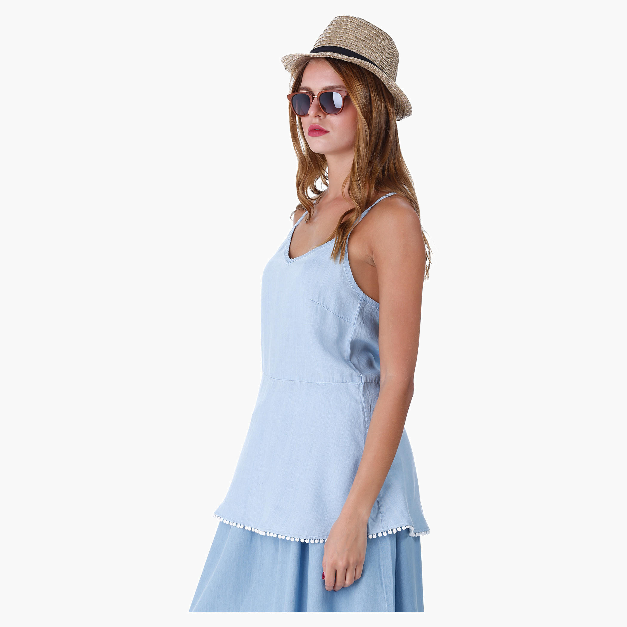 Lee Cooper Solid Colour Peplum Top-women-clothing-shirtsandblouses-blouses-image-3