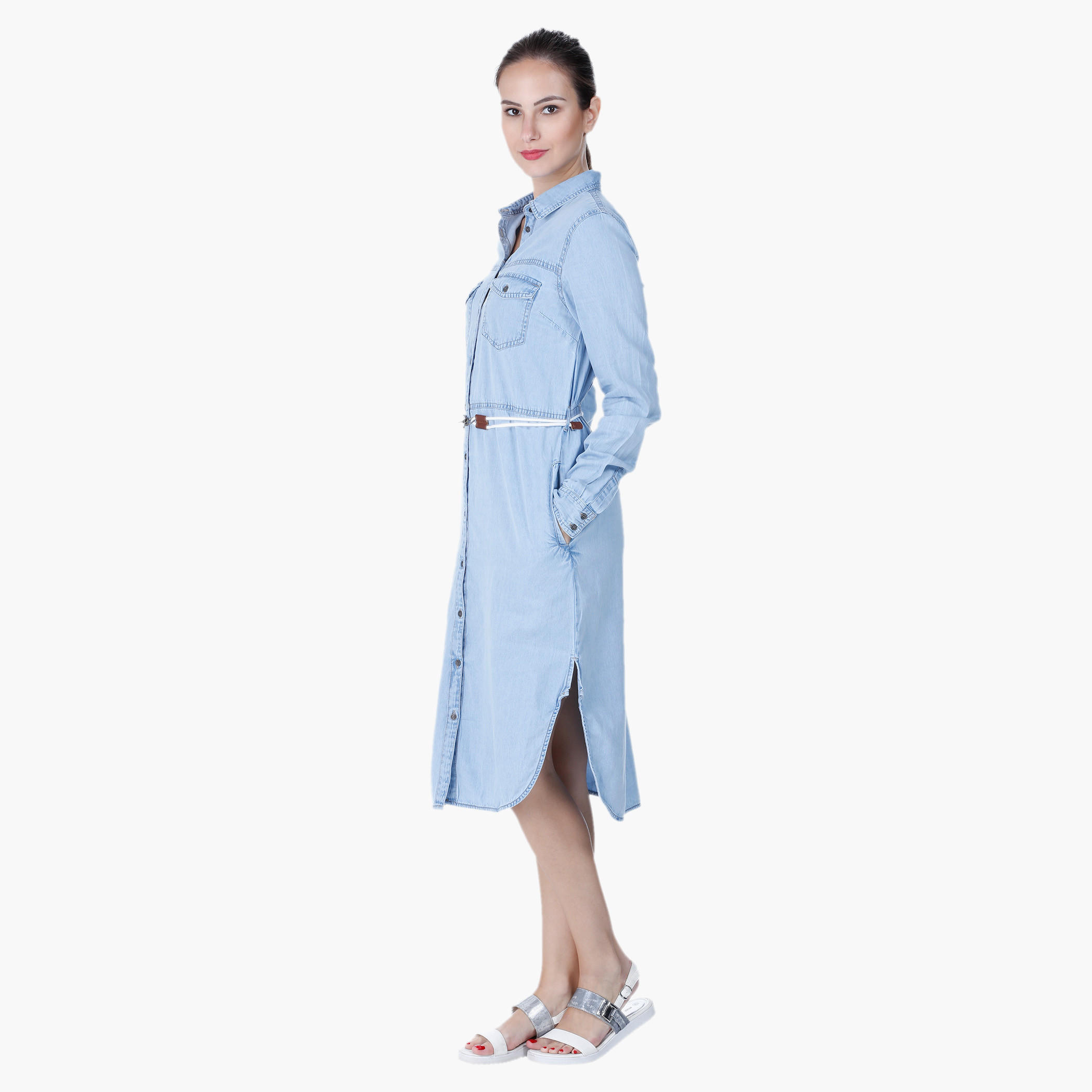 Lee Cooper Denim Shirt Dress-women-clothing-dresses-image-2