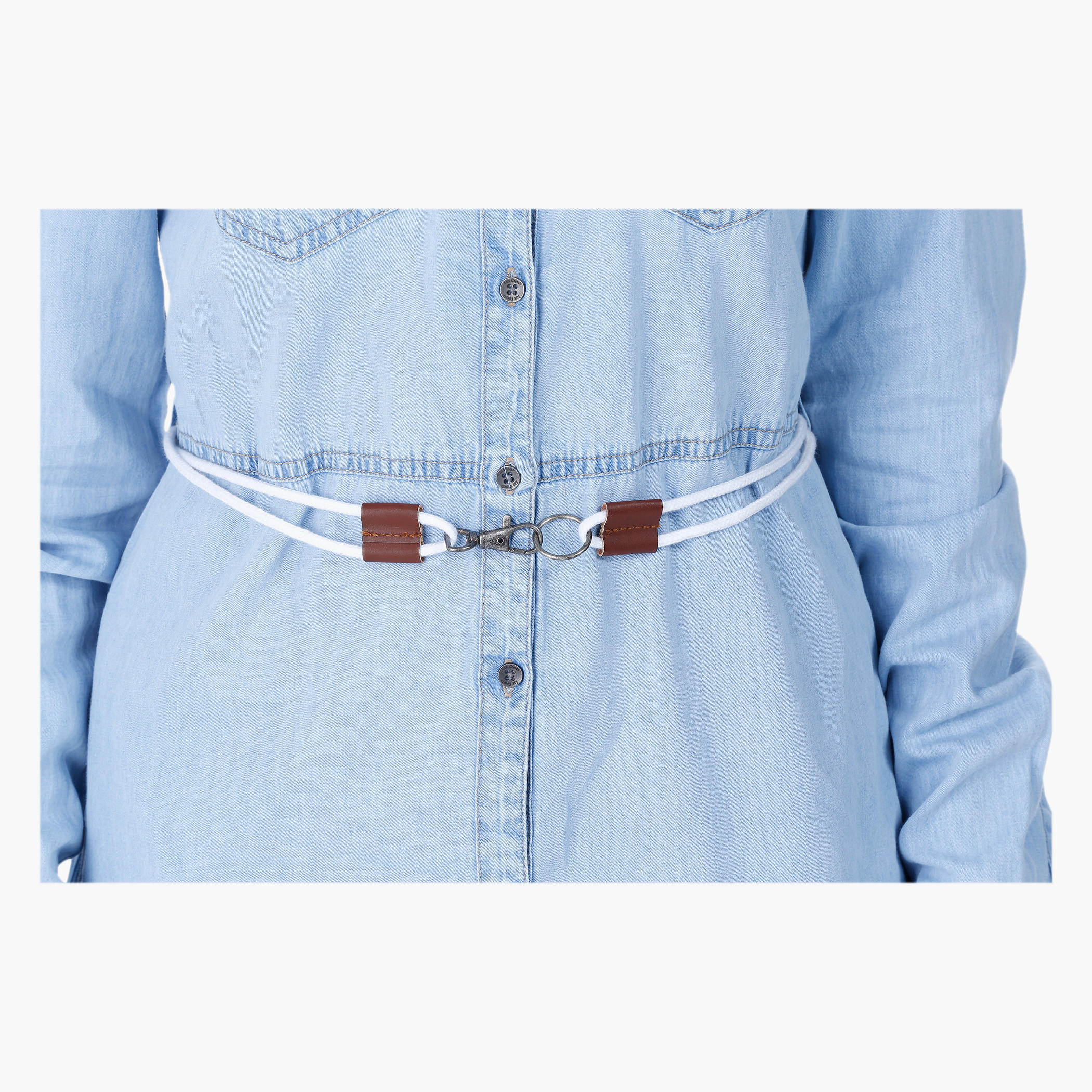 Lee Cooper Denim Shirt Dress-women-clothing-dresses-image-1