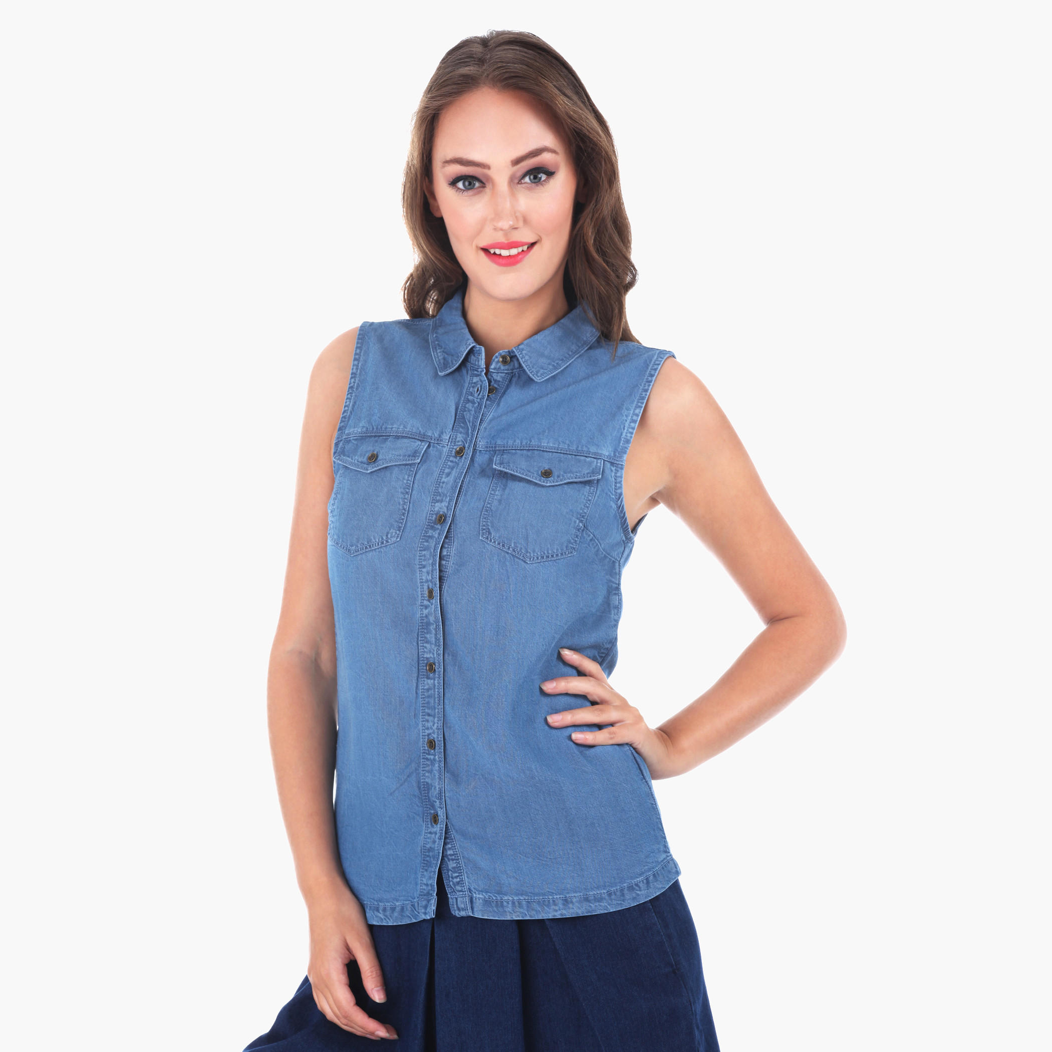 Lee Cooper Sleeveless Shirt-women-clothing-shirtsandblouses-blouses-image-1