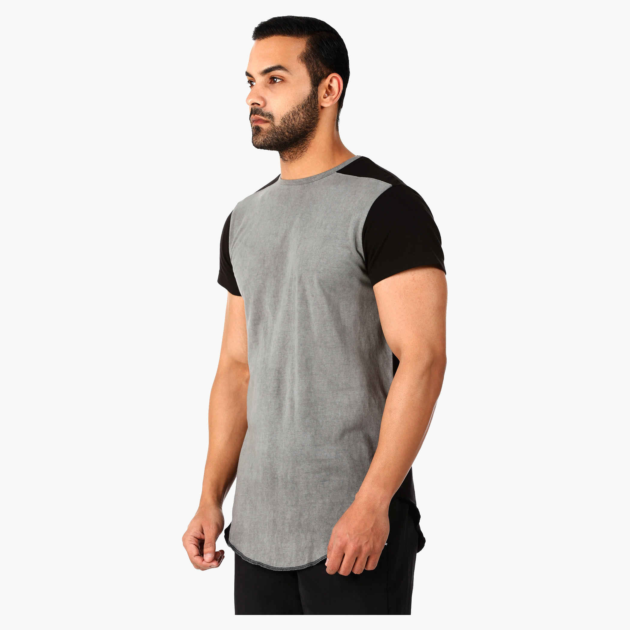 Lee Cooper Longline T-Shirt with Short Sleeves in Regular Fit-men-clothing-tshirtsandpolos-tshirts-image-3