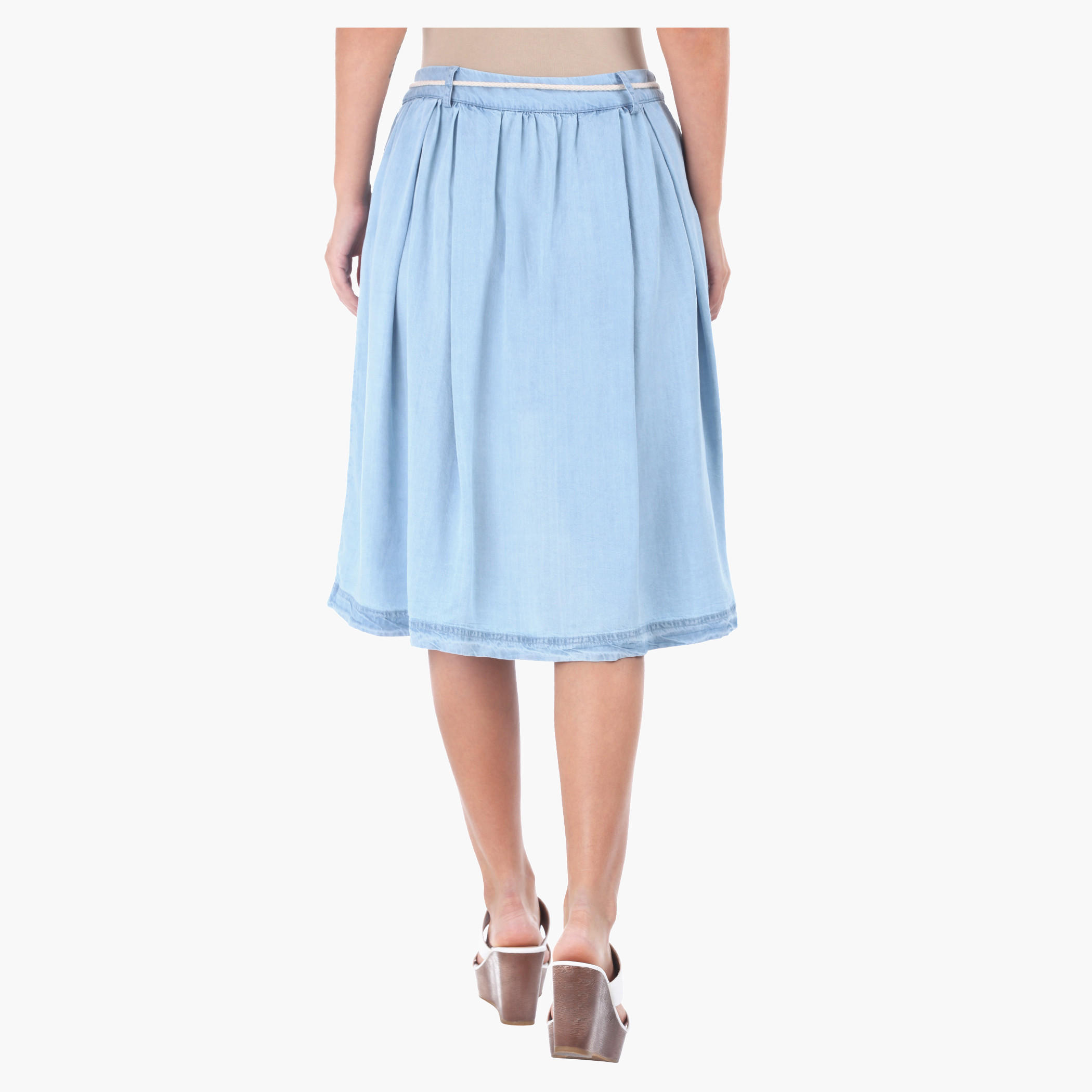 Lee Cooper Solid Colour Skirt-women-clothing-bottoms-skirts-image-2