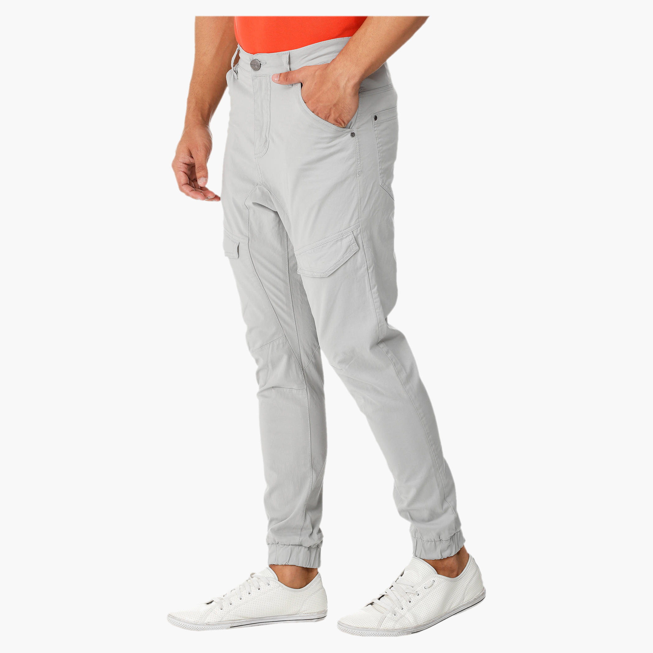 Lee Cooper Cuffed Cargo Pants-men-clothing-bottoms-trousersandchinos-trousers-image-3