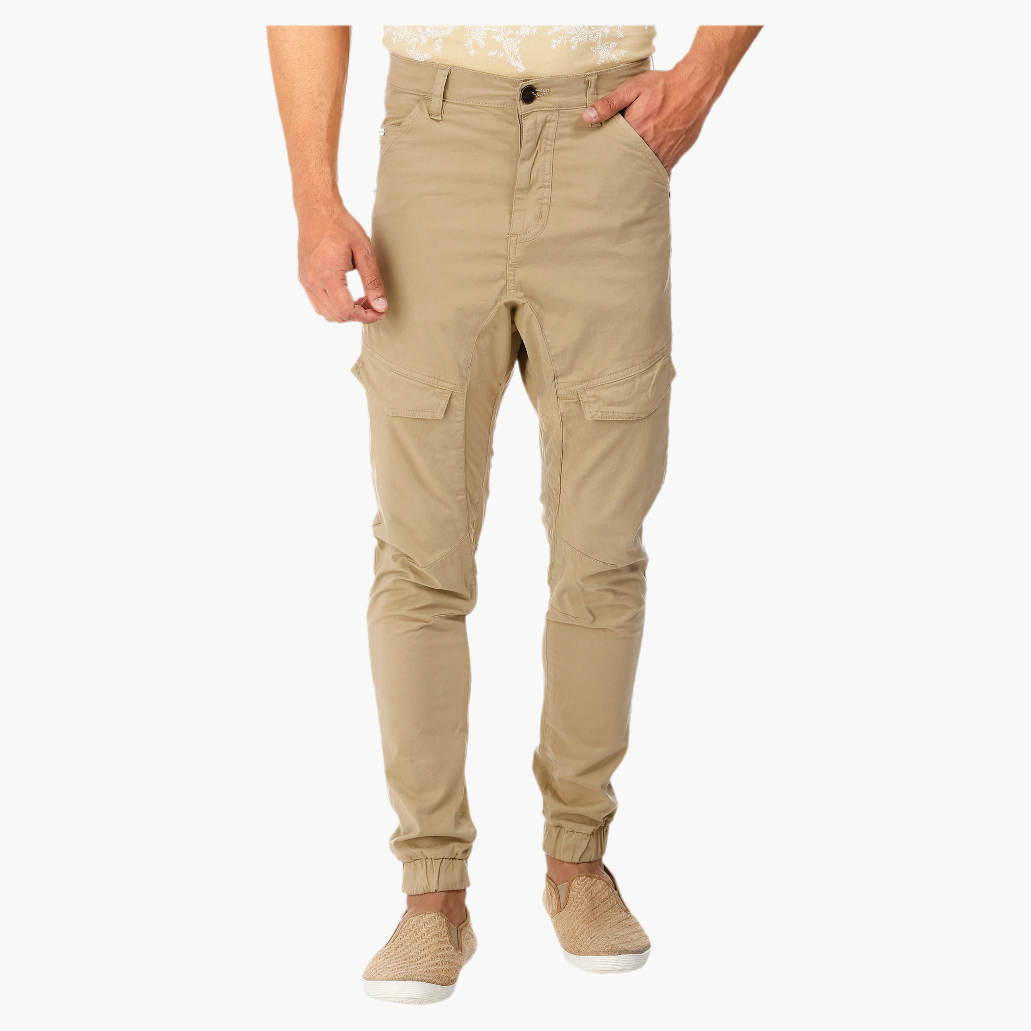 Lee Cooper Cuffed Cargo Pants-men-clothing-bottoms-trousersandchinos-trousers-image-6