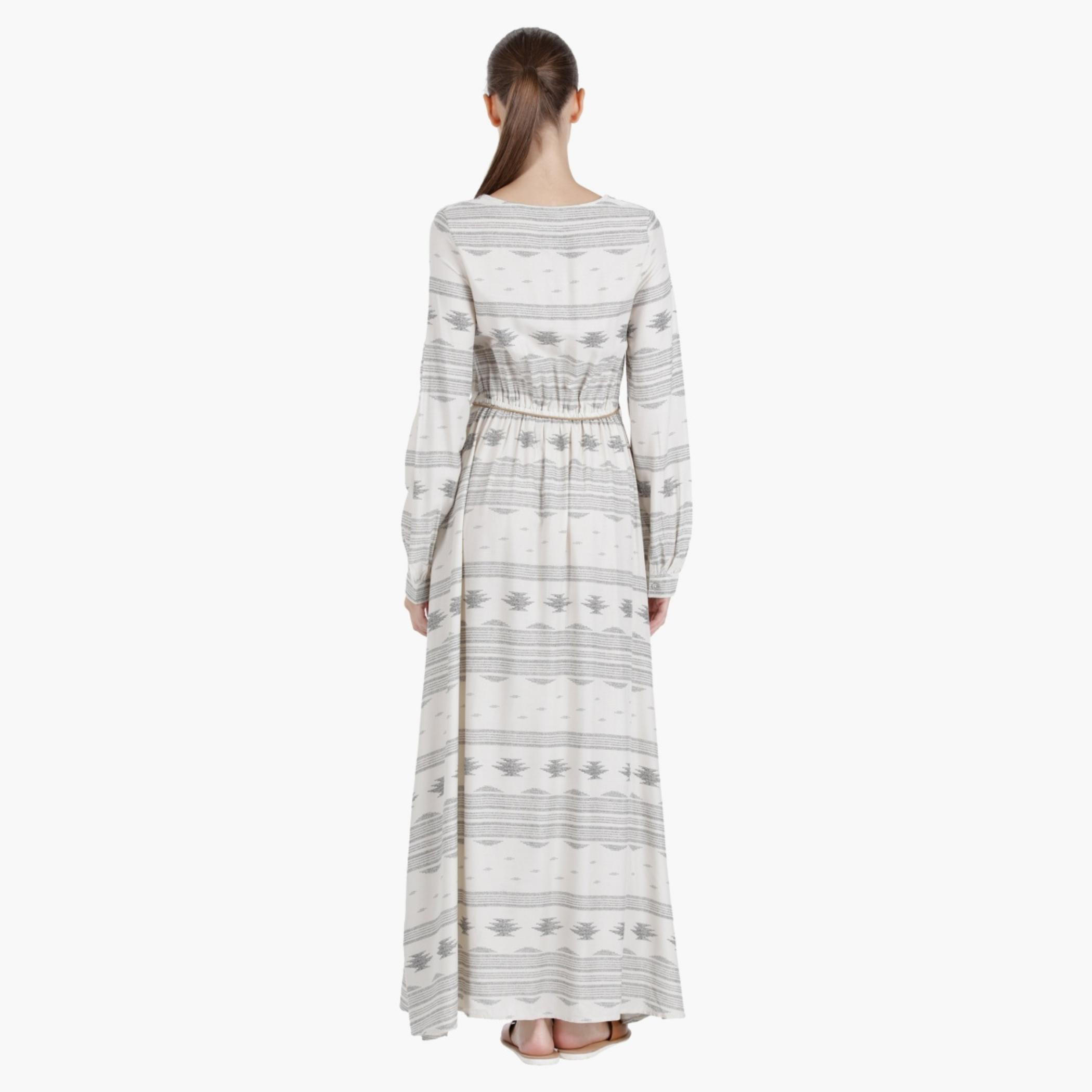 Lee Cooper Maxi Dress with Lantern Sleeves in Regular Fit-women-clothing-dresses-image-2