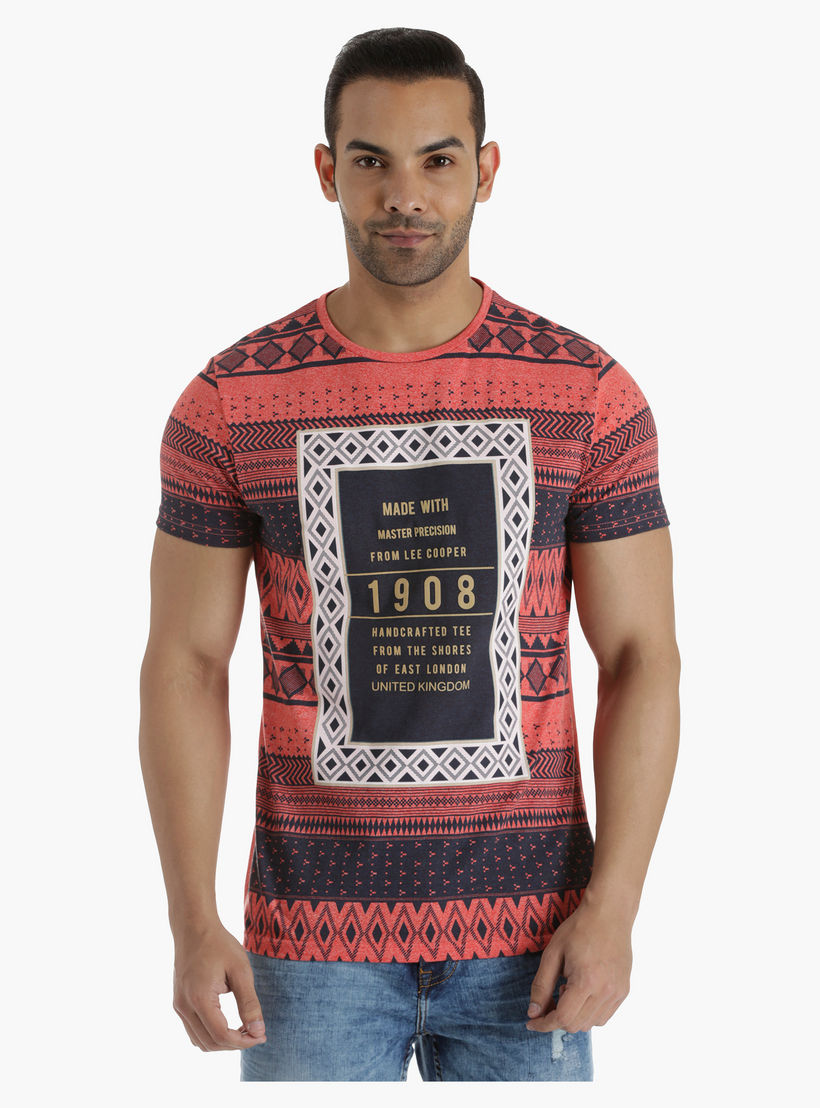 Lee Cooper Basic T-Shirt with All Over Print in Regular Fit-men-clothing-tshirtsandpolos-tshirts-image-5