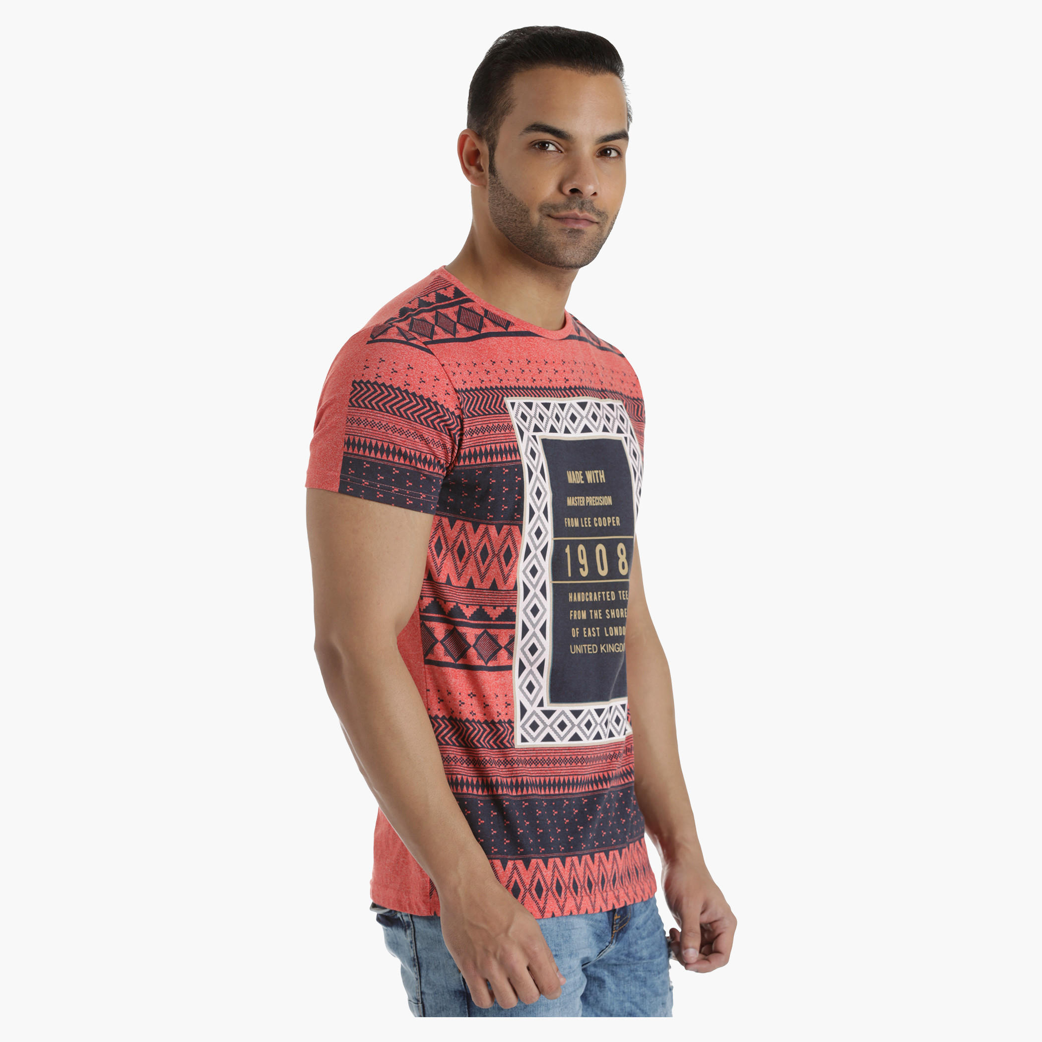 Lee Cooper Basic T-Shirt with All Over Print in Regular Fit-men-clothing-tshirtsandpolos-tshirts-image-3