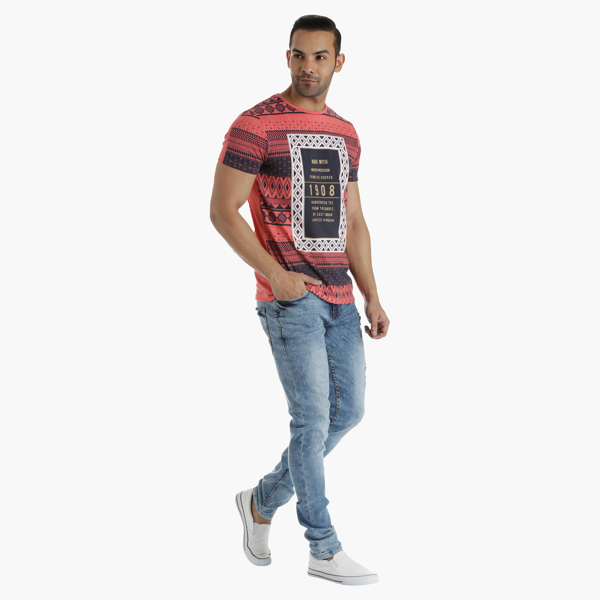 Lee Cooper Basic T-Shirt with All Over Print in Regular Fit-men-clothing-tshirtsandpolos-tshirts-image-5